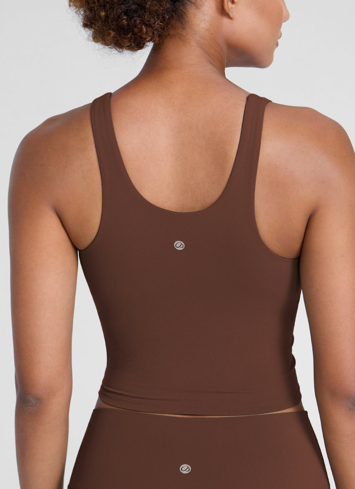 גופייה עם חזייה פנימית Butterlift U Neck Racerback - Coffee Brown