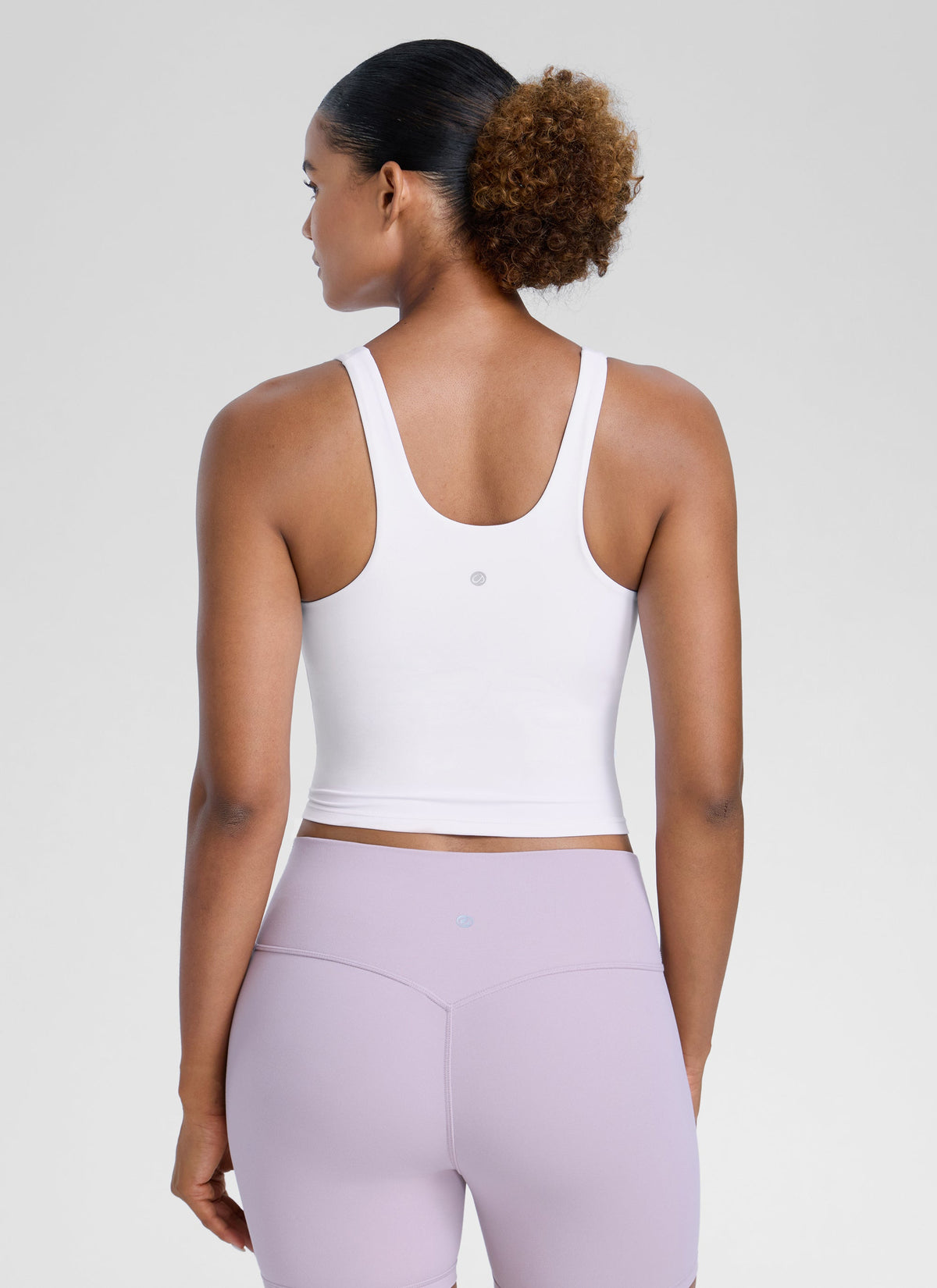 גופייה עם חזייה פנימית Butterlift U Neck Racerback - לבן