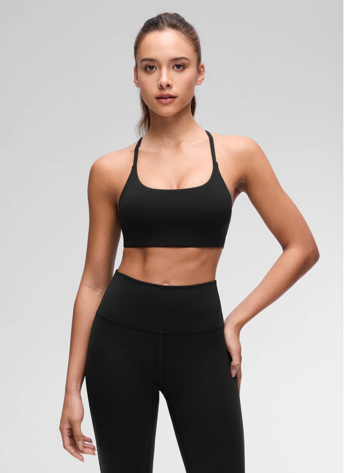 קרופ תומך Butterluxe Twist Cross Back - שחור
