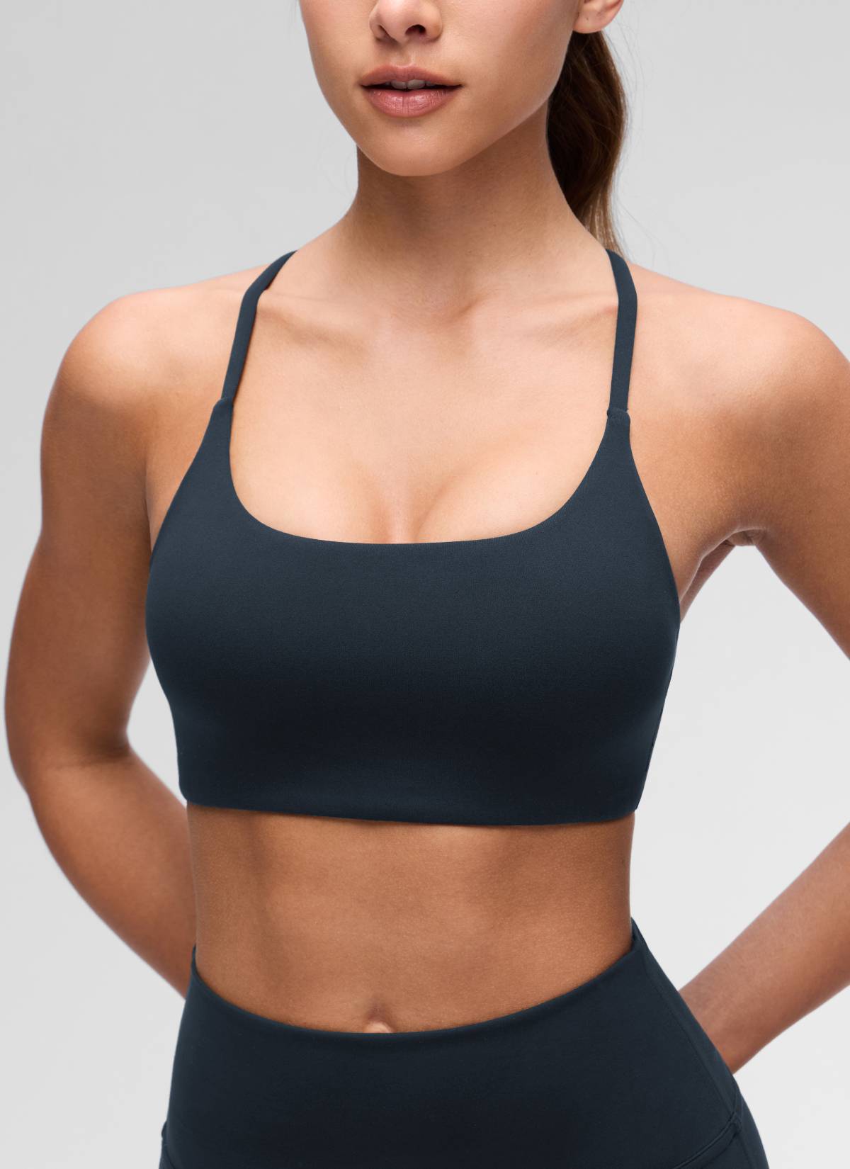 קרופ תומך Butterluxe Twist Cross Back - כחול נייבי