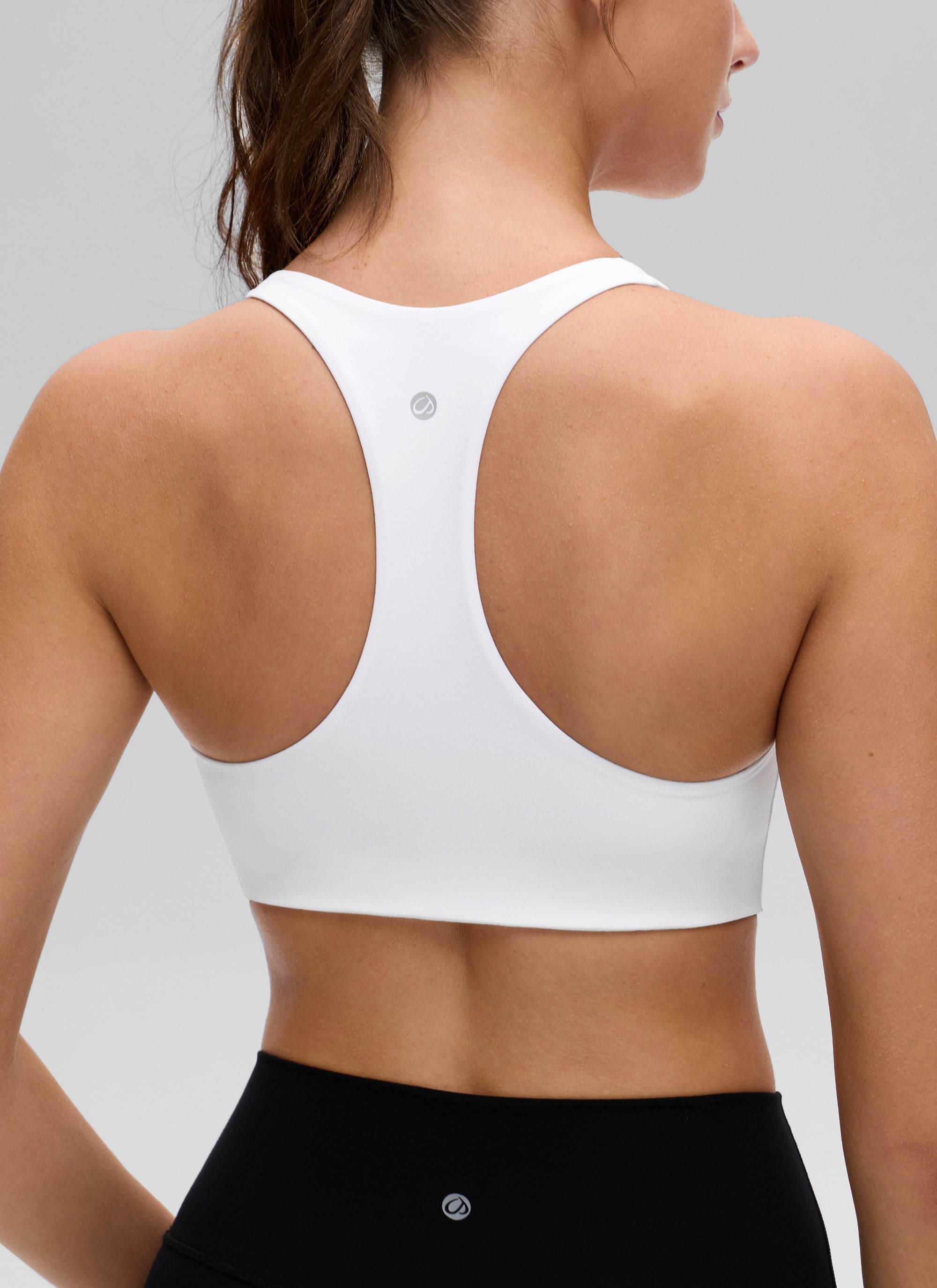 חזיית ספורט Butterluxe V Neck Racerback - לבן