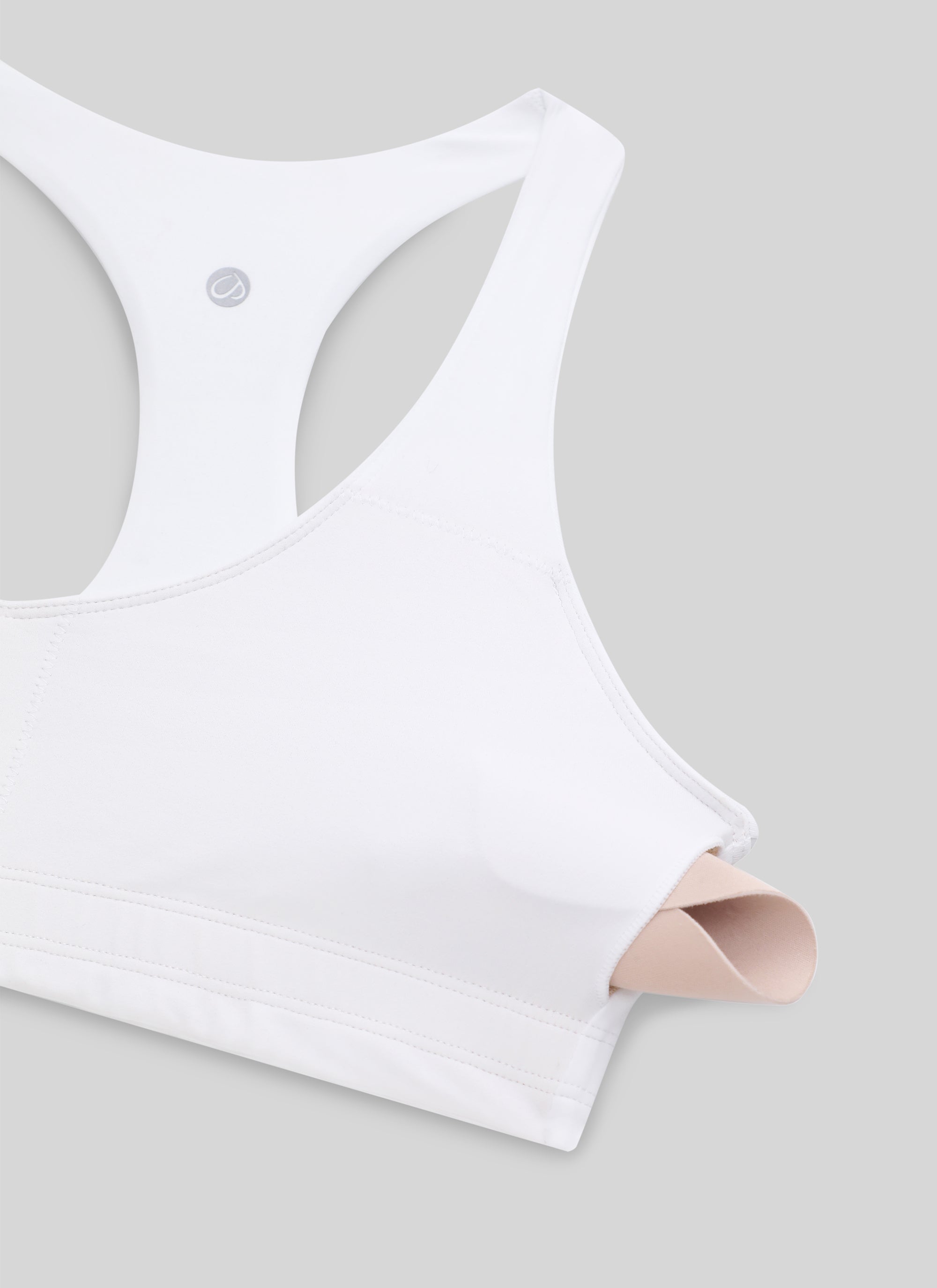חזיית ספורט Butterluxe V Neck Racerback - לבן