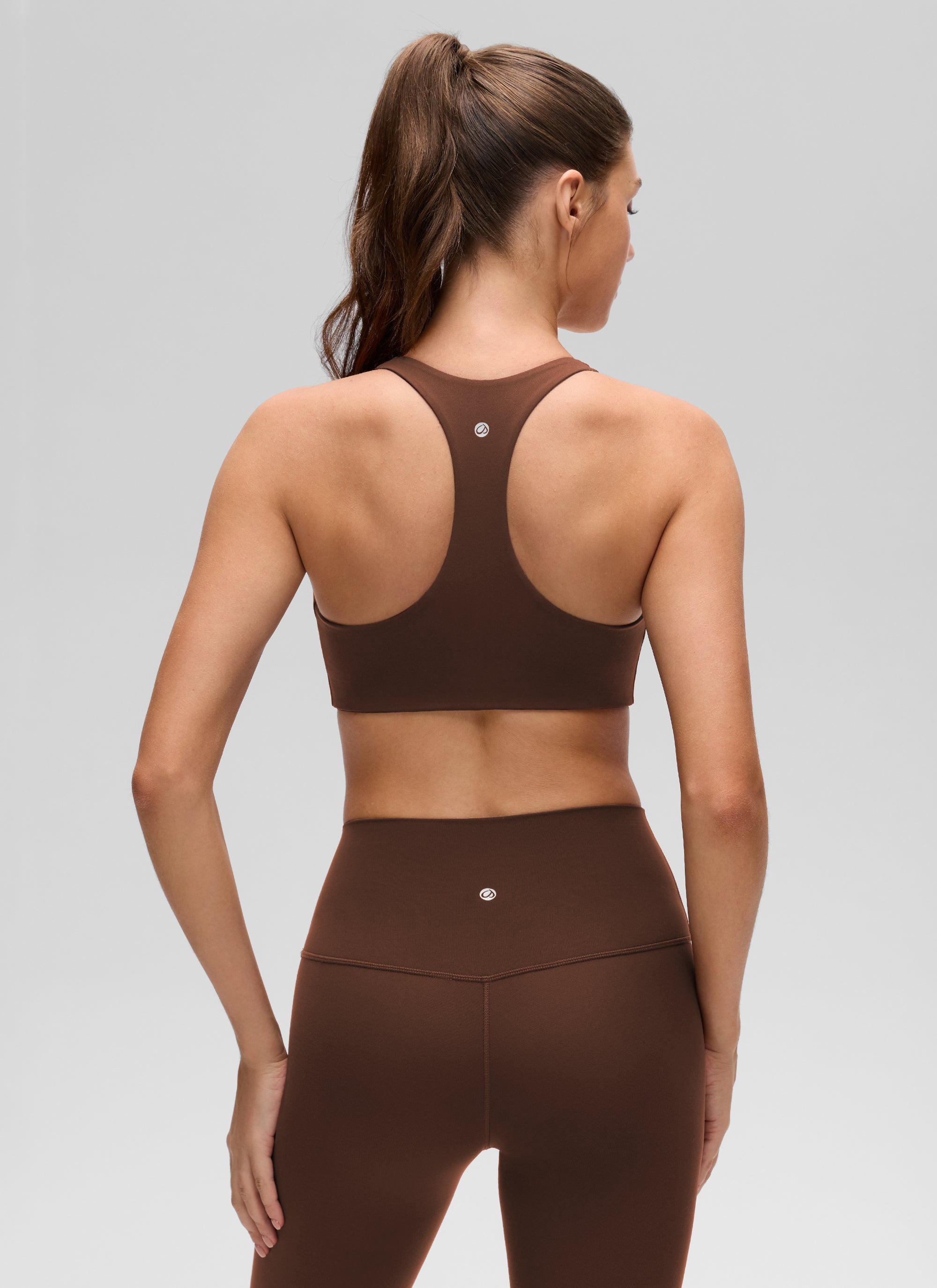 חזיית ספורט Butterluxe V Neck Racerback - Lava Brown