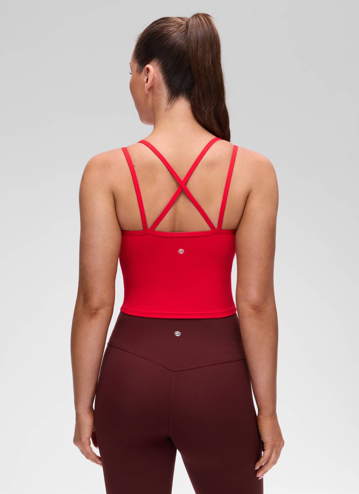 גופייה עם חזייה פנימית Butterluxe V X Back - Aurora Red