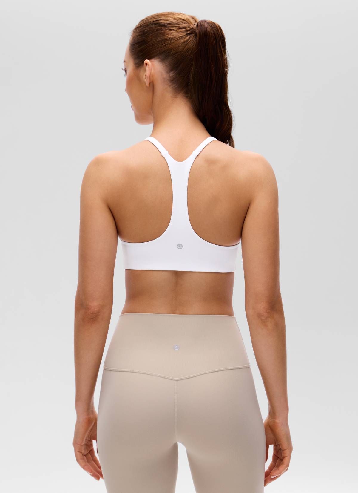 חזיית ספורט Butterluxe Thin Straps Racerback Sports - לבן