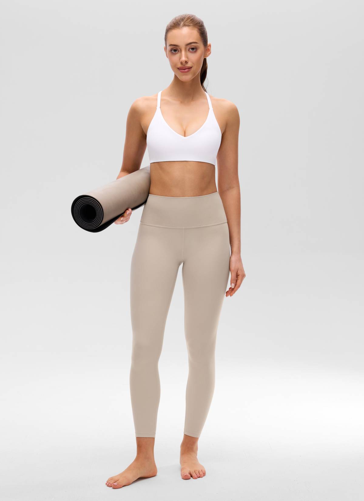 חזיית ספורט Butterluxe Thin Straps Racerback Sports - לבן