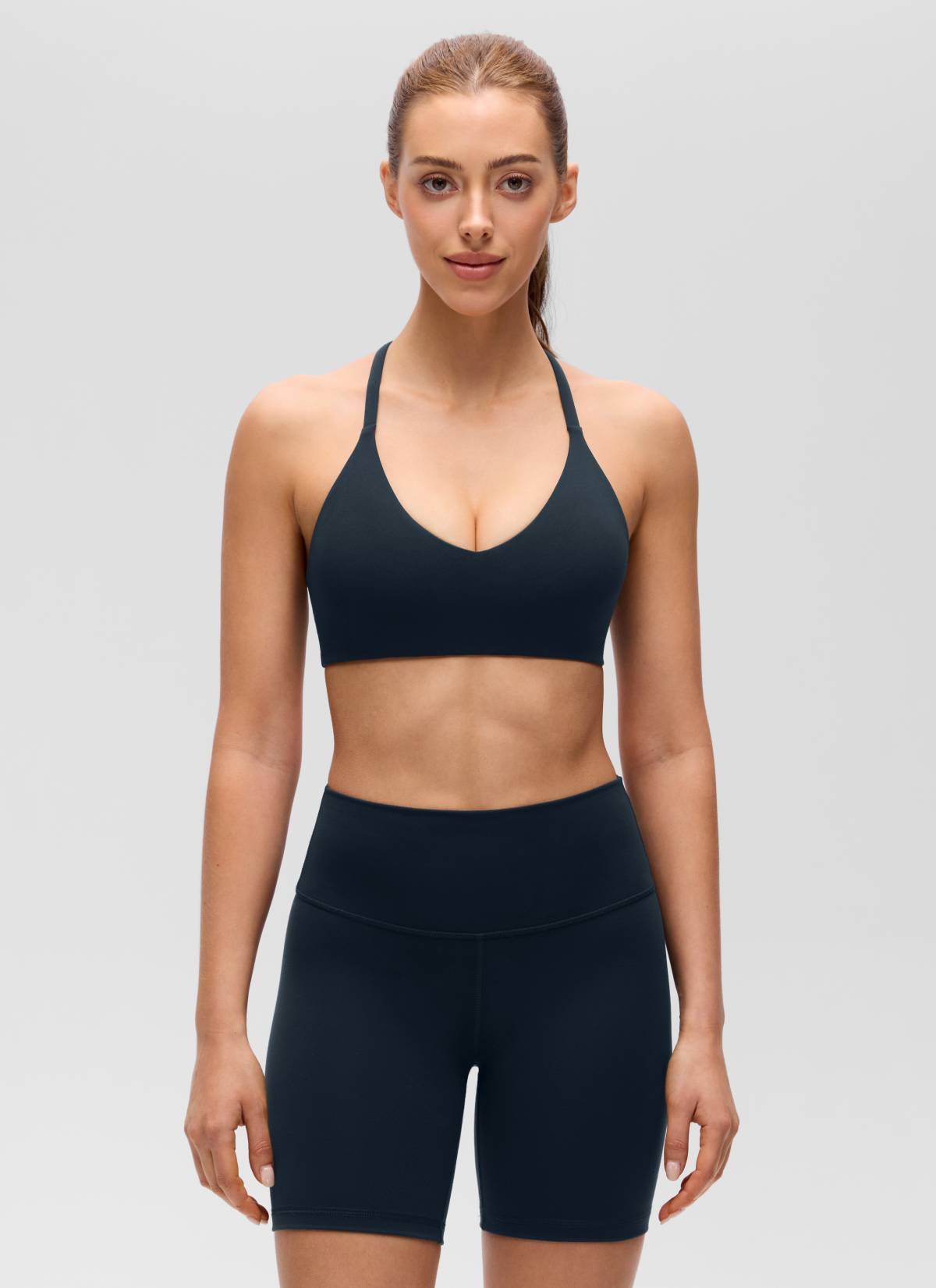 חזיית ספורט Butterluxe Thin Straps Racerback Sports - כחול נייבי