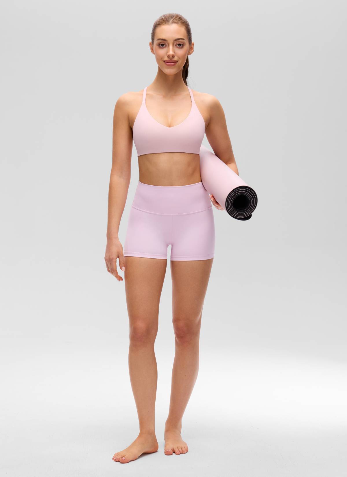 חזיית ספורט Butterluxe Thin Straps Racerback Sports - Pink Haze