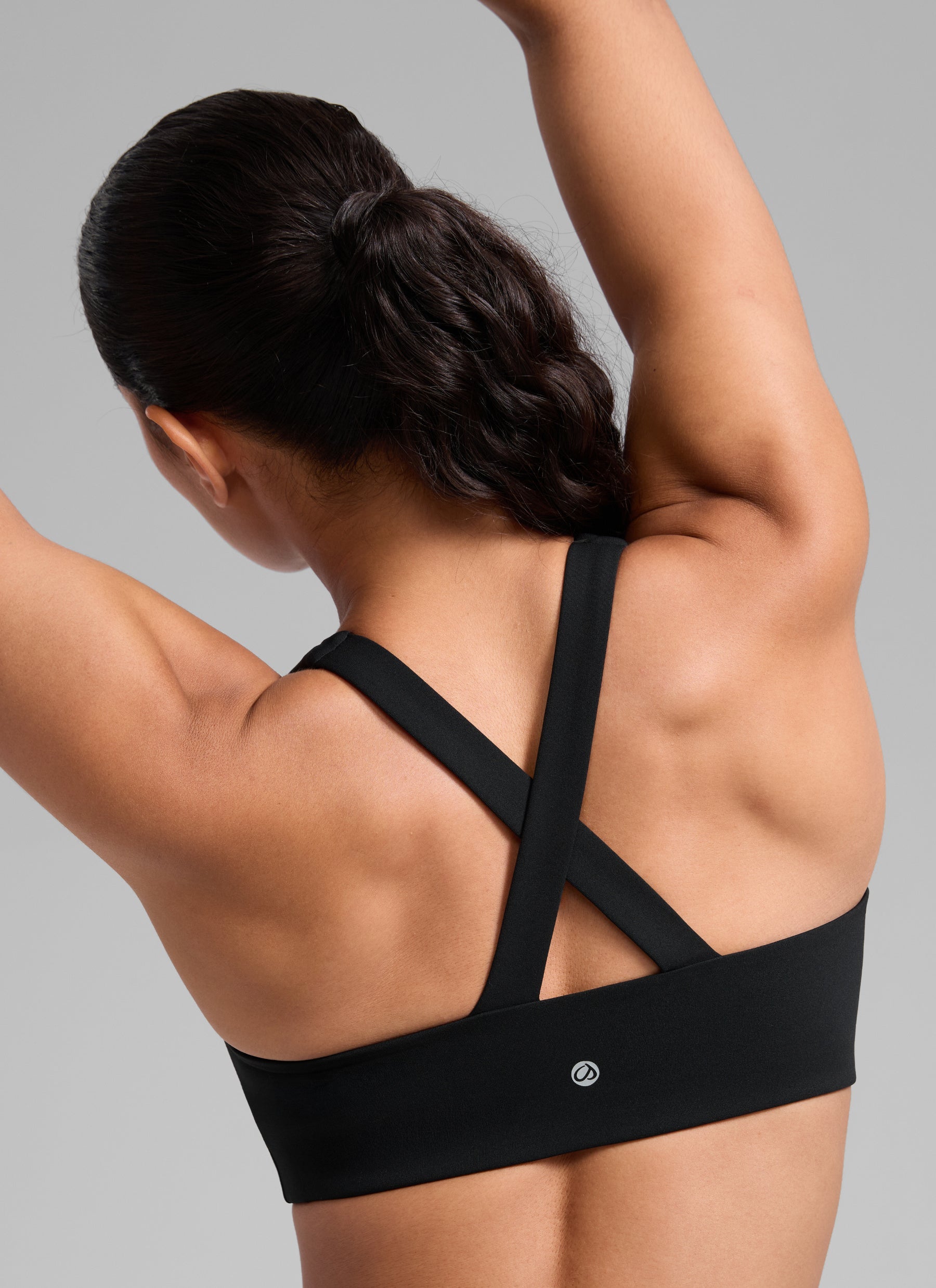 חזיית ספורט תומכת SculptAir Criss Cross Back - שחור