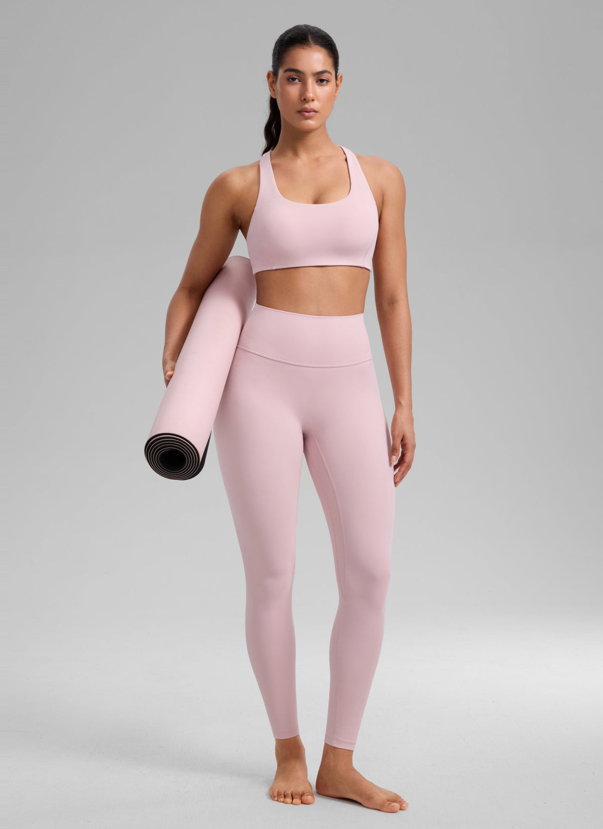 חזיית ספורט תומכת SculptAir Criss Cross Back - Pink Haze
