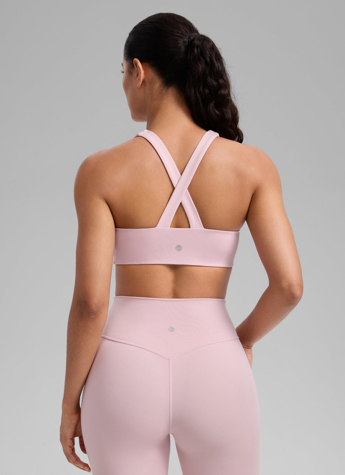 חזיית ספורט תומכת SculptAir Criss Cross Back - Pink Haze