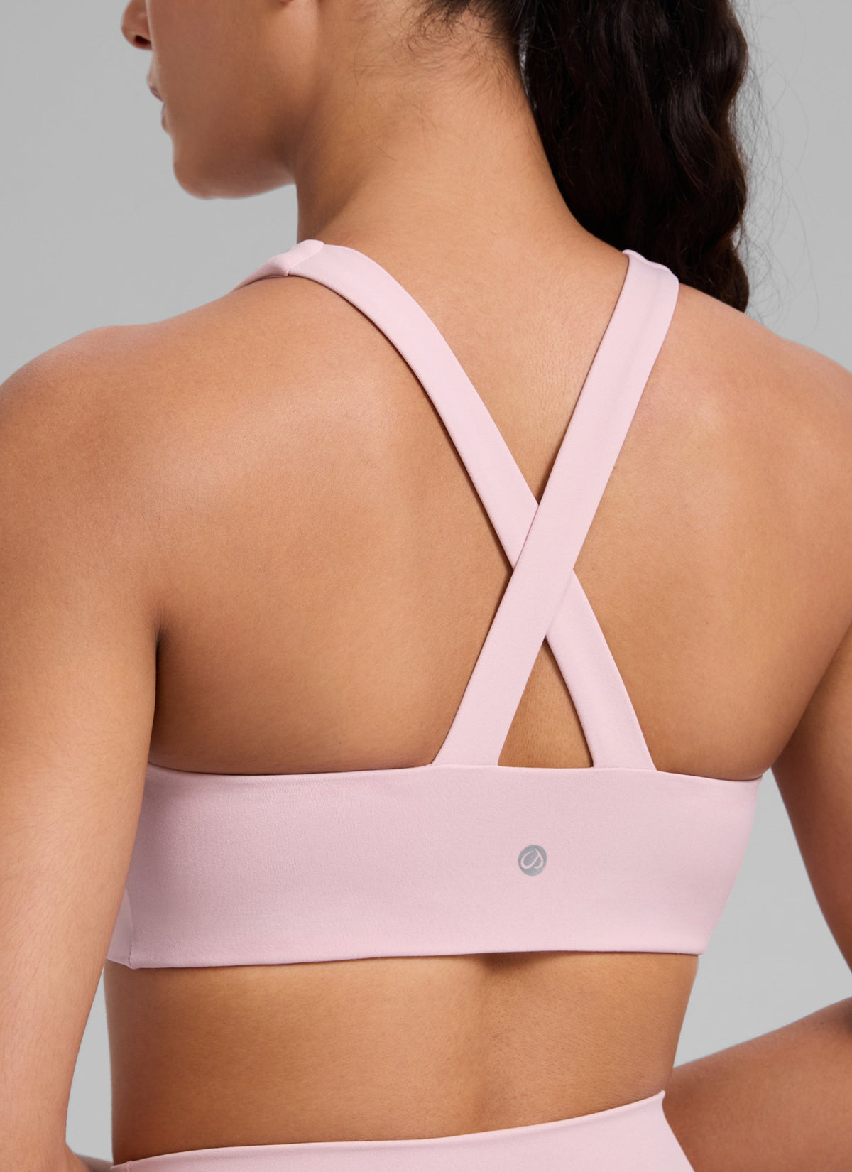 חזיית ספורט תומכת SculptAir Criss Cross Back - Pink Haze