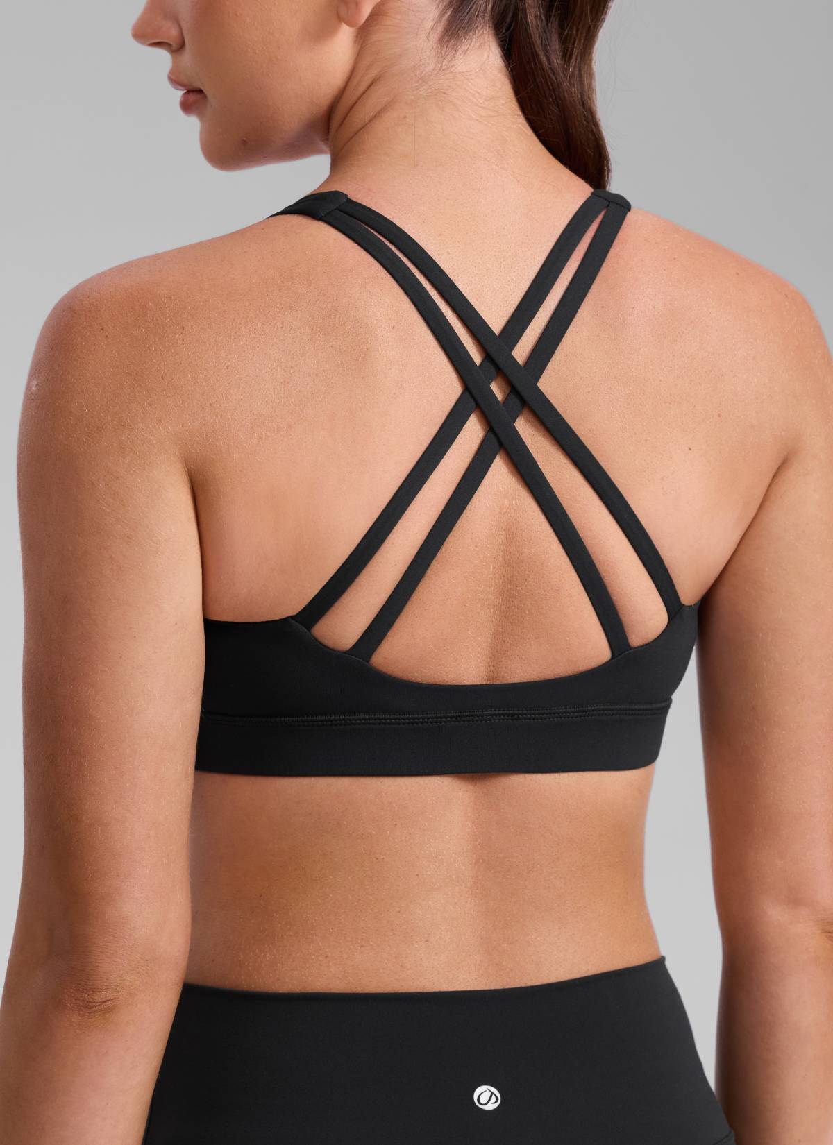 Nakedfeel חזיית ספורט תומכת Criss Cross - שחור