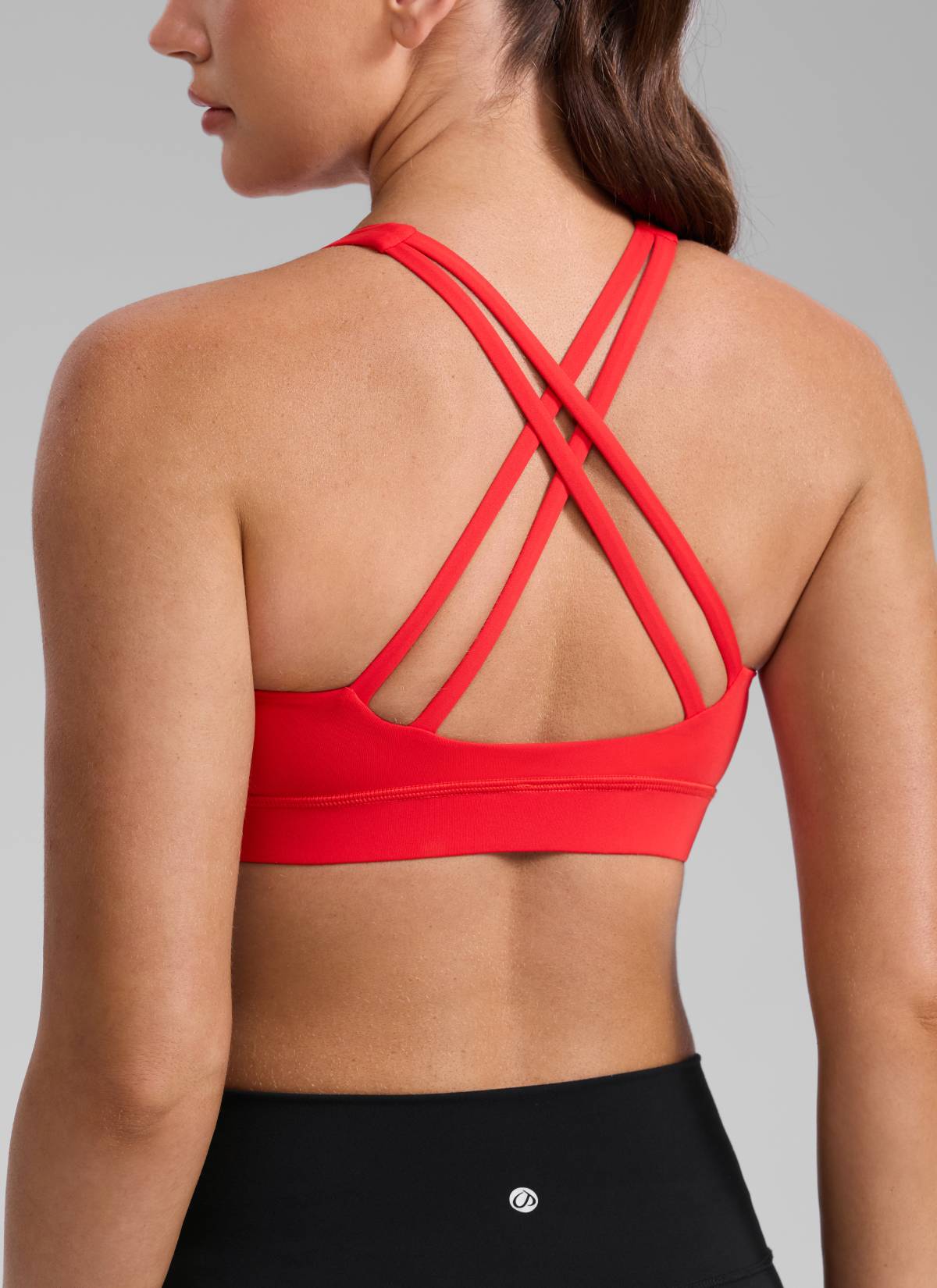 Nakedfeel חזיית ספורט תומכת Criss Cross - Deep Red