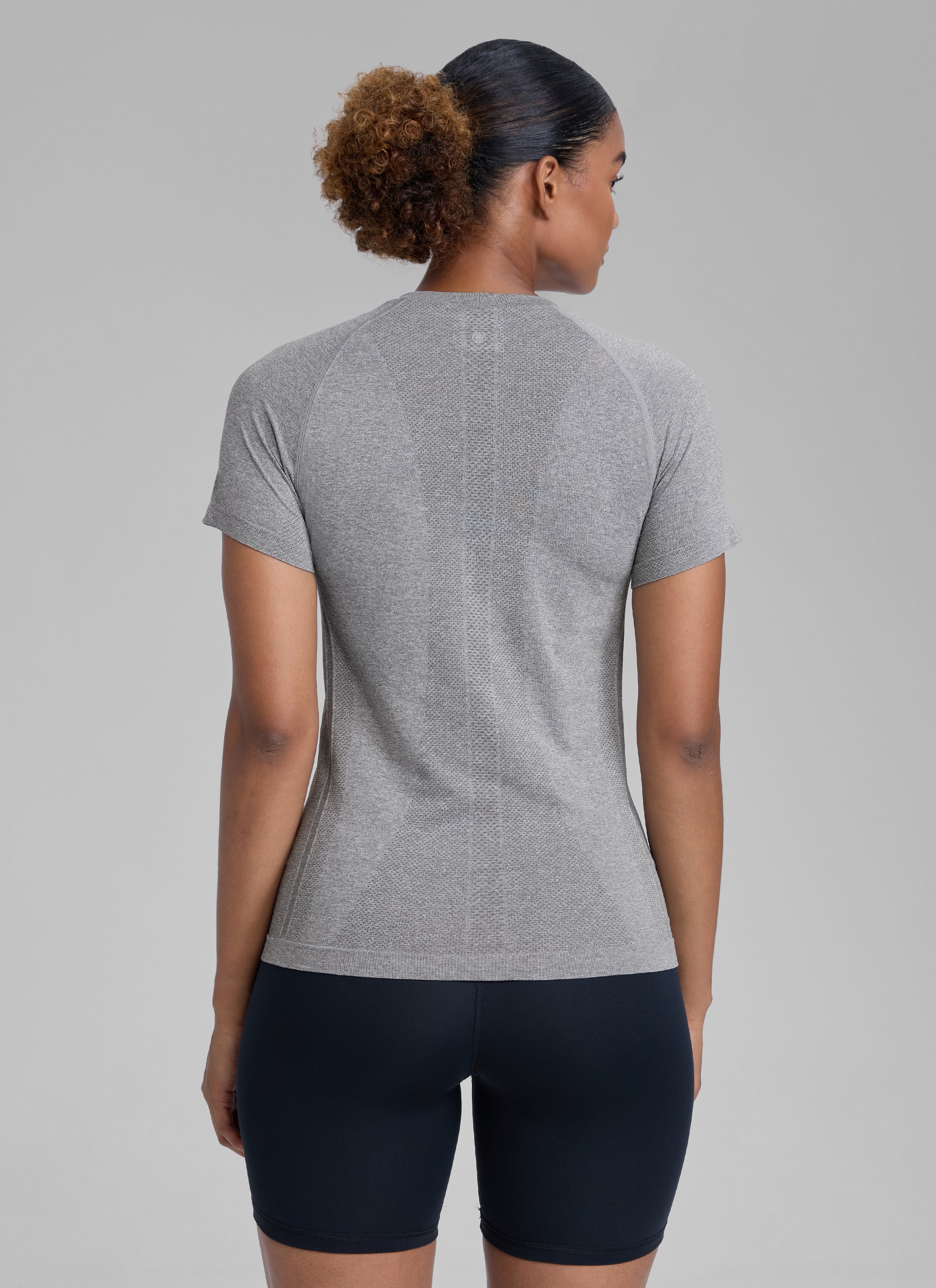חולצה קצרה Seamless - Slate Grey Marl