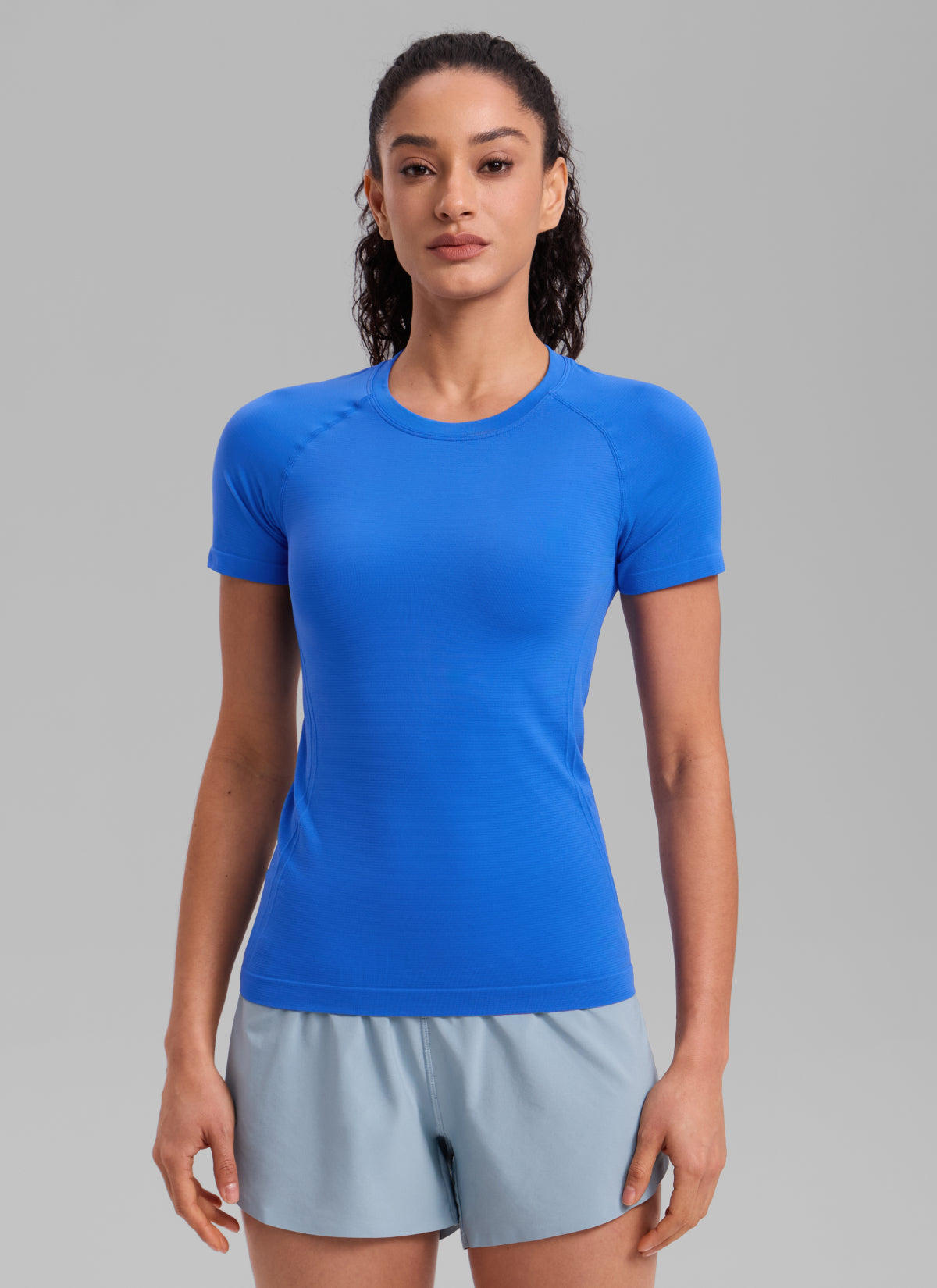 חולצה קצרה Seamless - Sparkle Blue