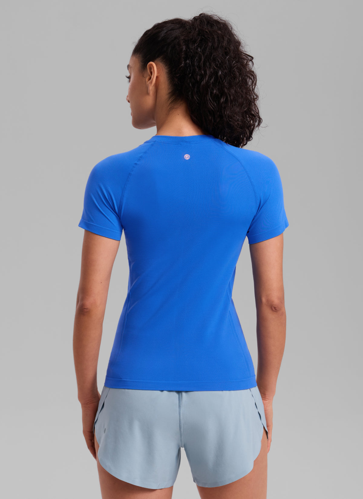 חולצה קצרה Seamless - Sparkle Blue