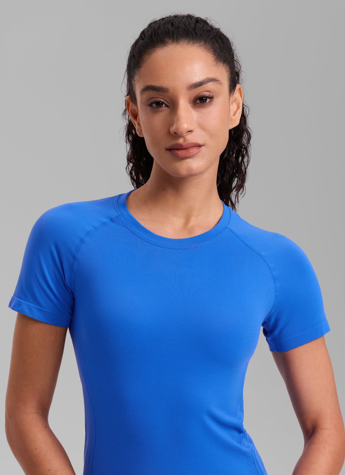 חולצה קצרה Seamless - Sparkle Blue