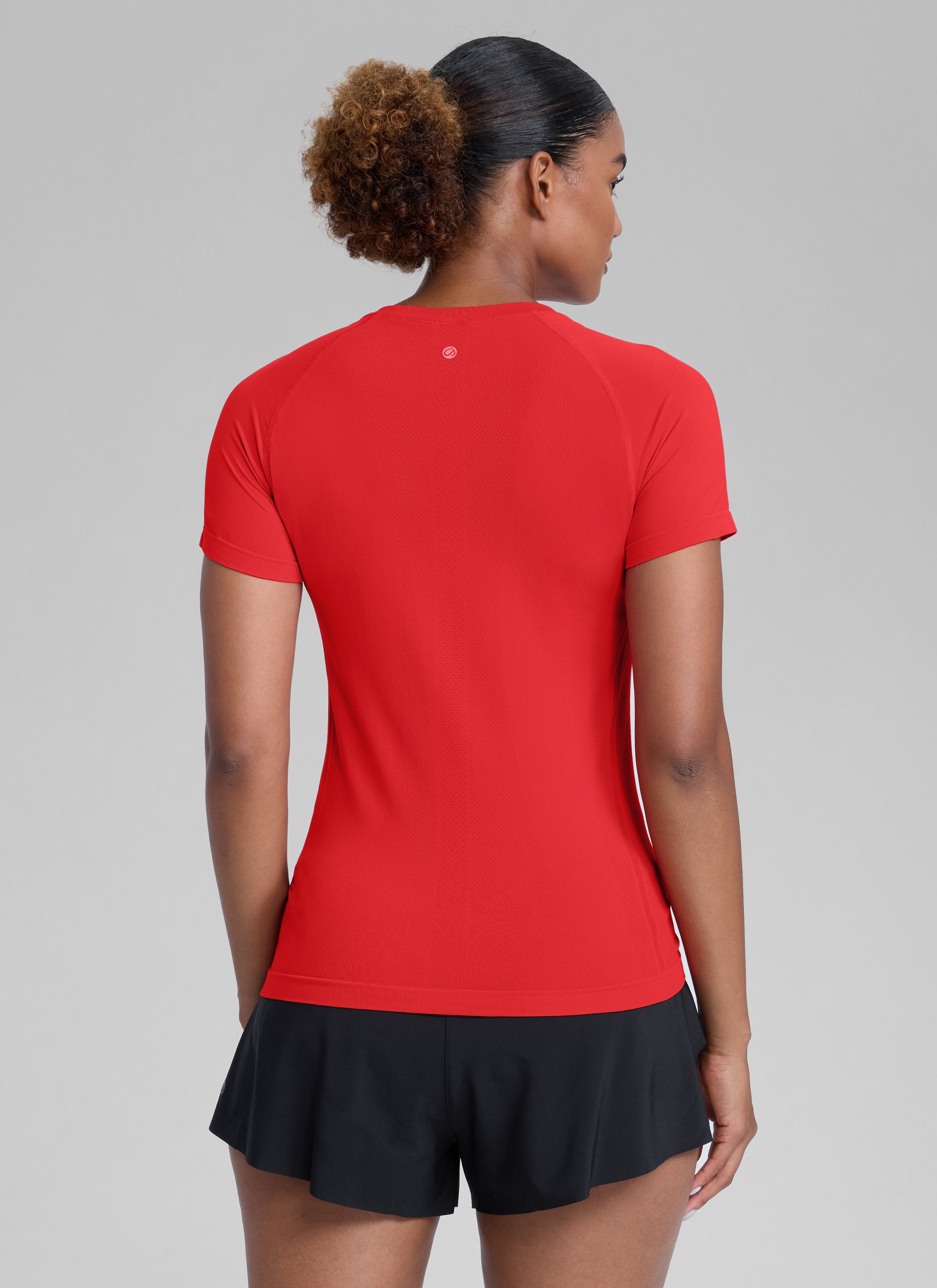 חולצה קצרה Seamless - Deep Red