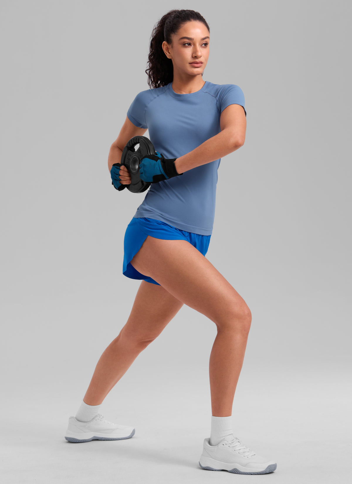 חולצה קצרה Seamless - Oasis Blue