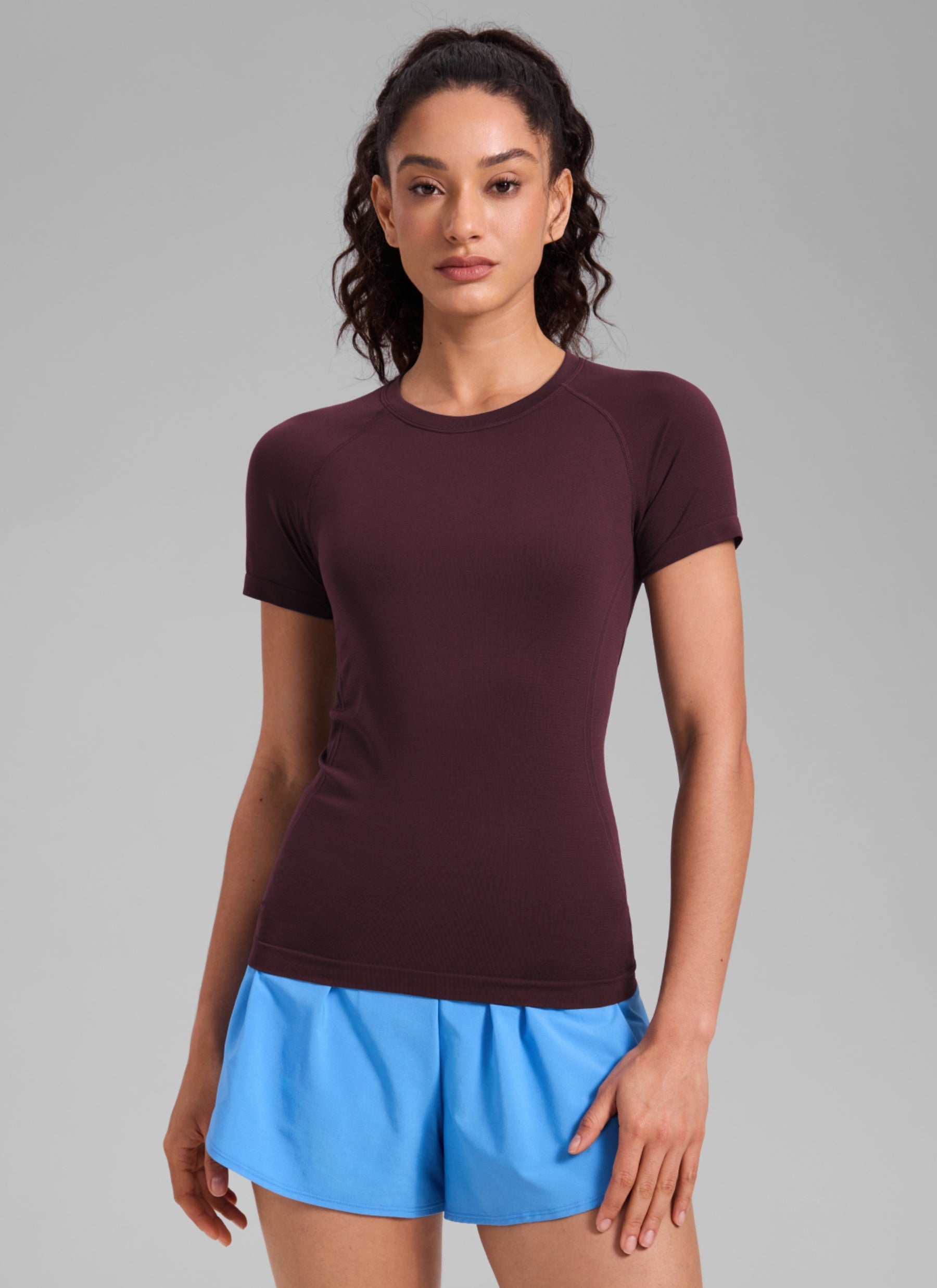 חולצה קצרה Seamless - Ripe Plum