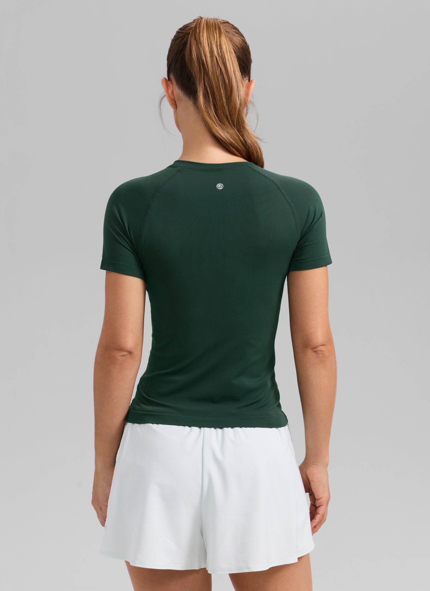חולצה קצרה Seamless Crew Neck - Legend Green
