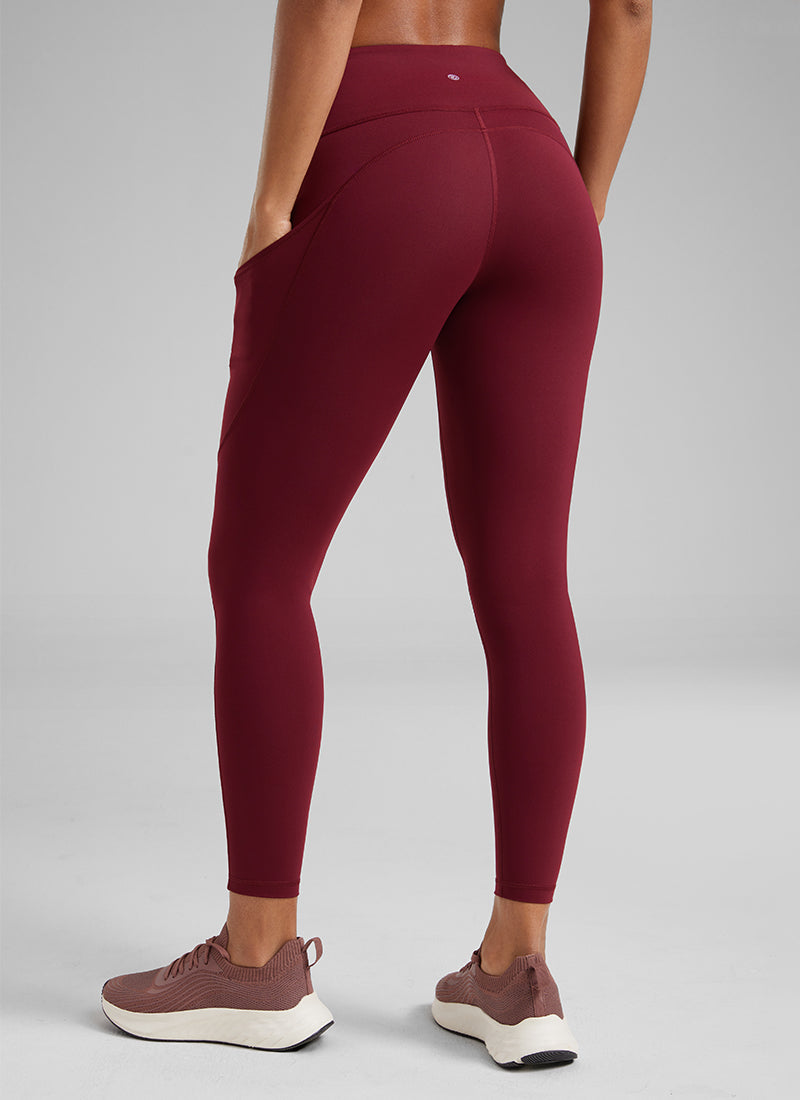 טייץ 25" NakedFeel עם כיסים - Red Merlot