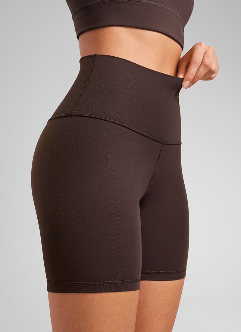 טייץ קצר 6" Butterluxe - Hot Fudge Brown