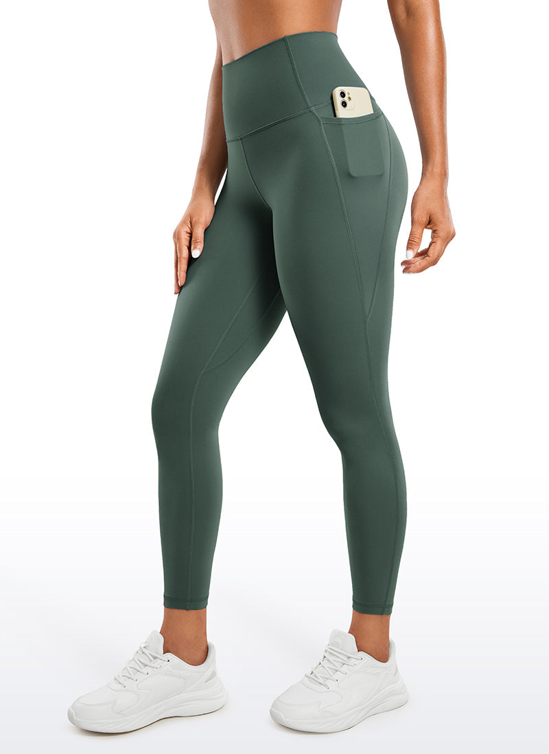 טייץ 25" Butterluxe עם כיסים - ירוק יער