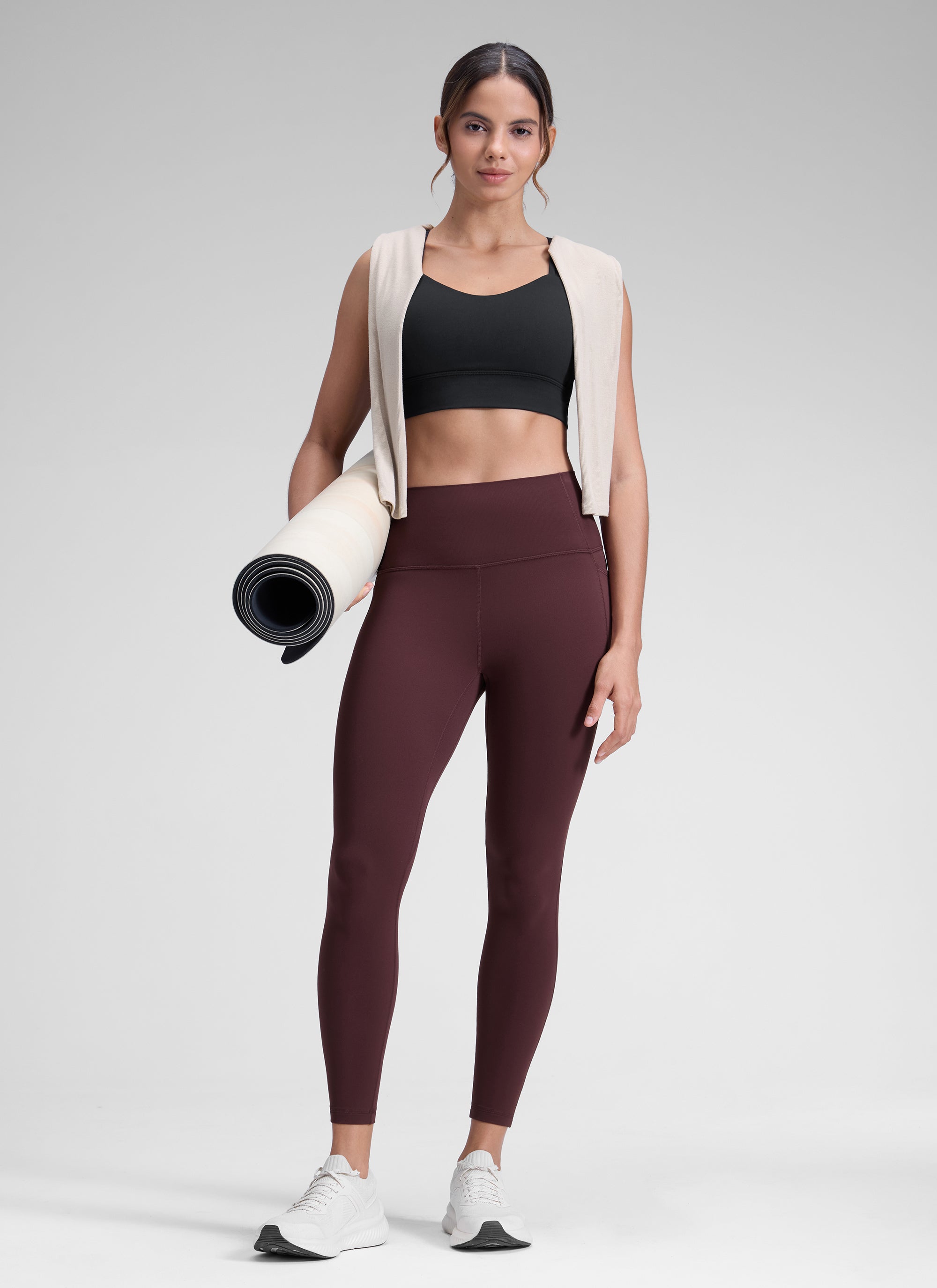 טייץ ארוך 28" Butterluxe עם כיסים - Ripe Plum