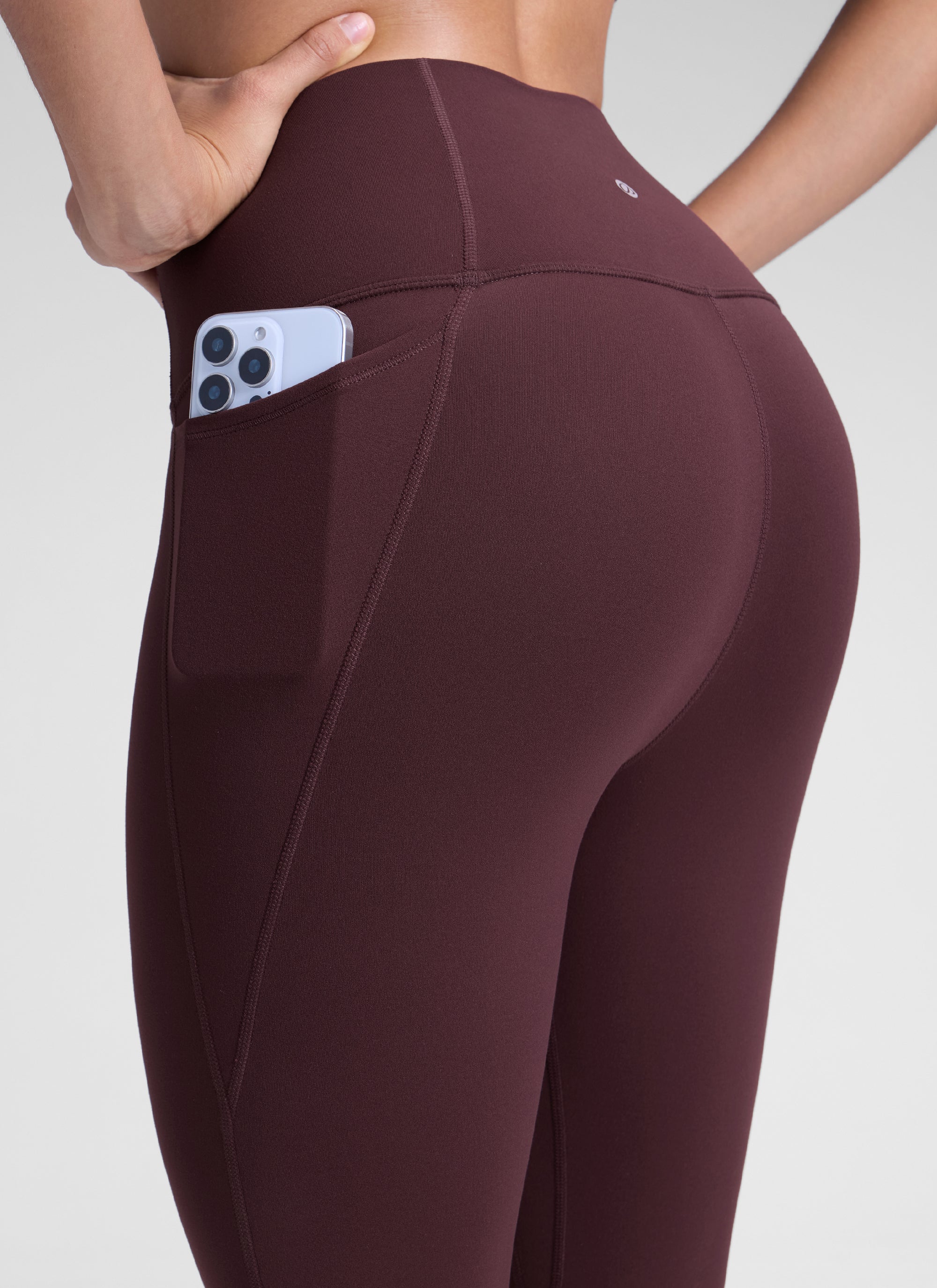 טייץ ארוך 28" Butterluxe עם כיסים - Ripe Plum
