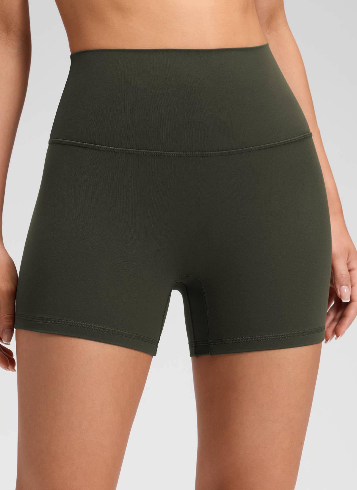 טייץ קצר Butterluxe 4" No Front Seam - ירוק זית