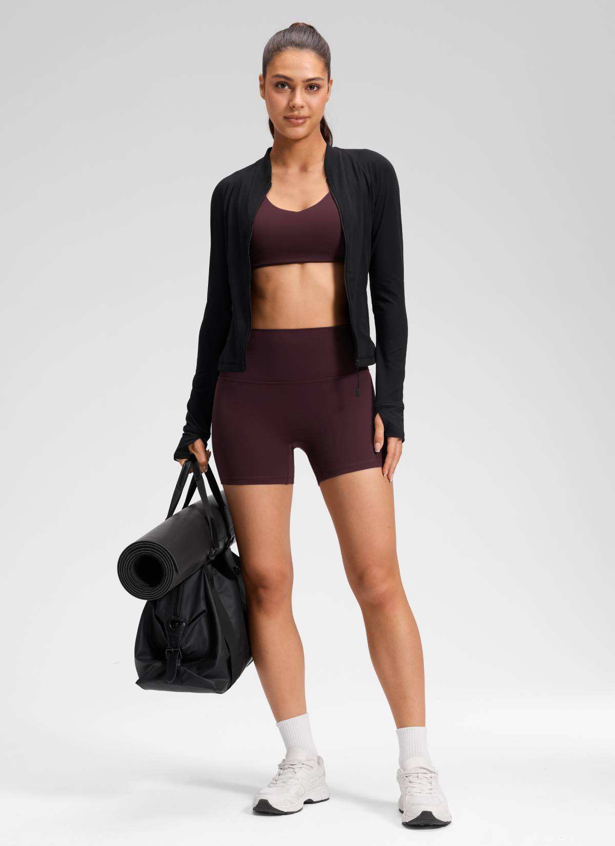 טייץ קצר Butterluxe 4" No Front Seam - Ripe Plum