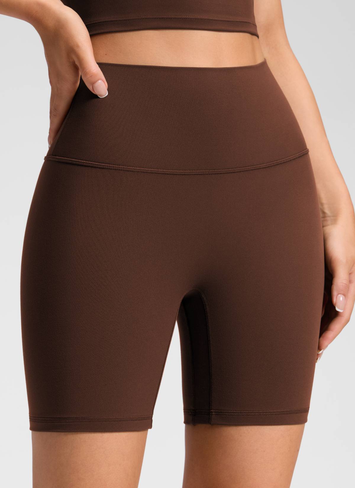 טייץ קצר Butterluxe 6" No Front Seam - Lava Brown
