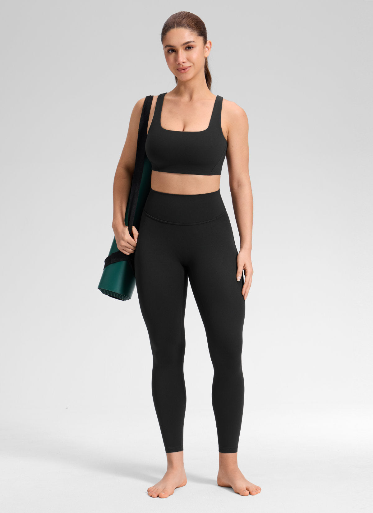 טייץ מחטב 25" Softretch Secretsculpt™ Minor ללא תפר קדמי - שחור