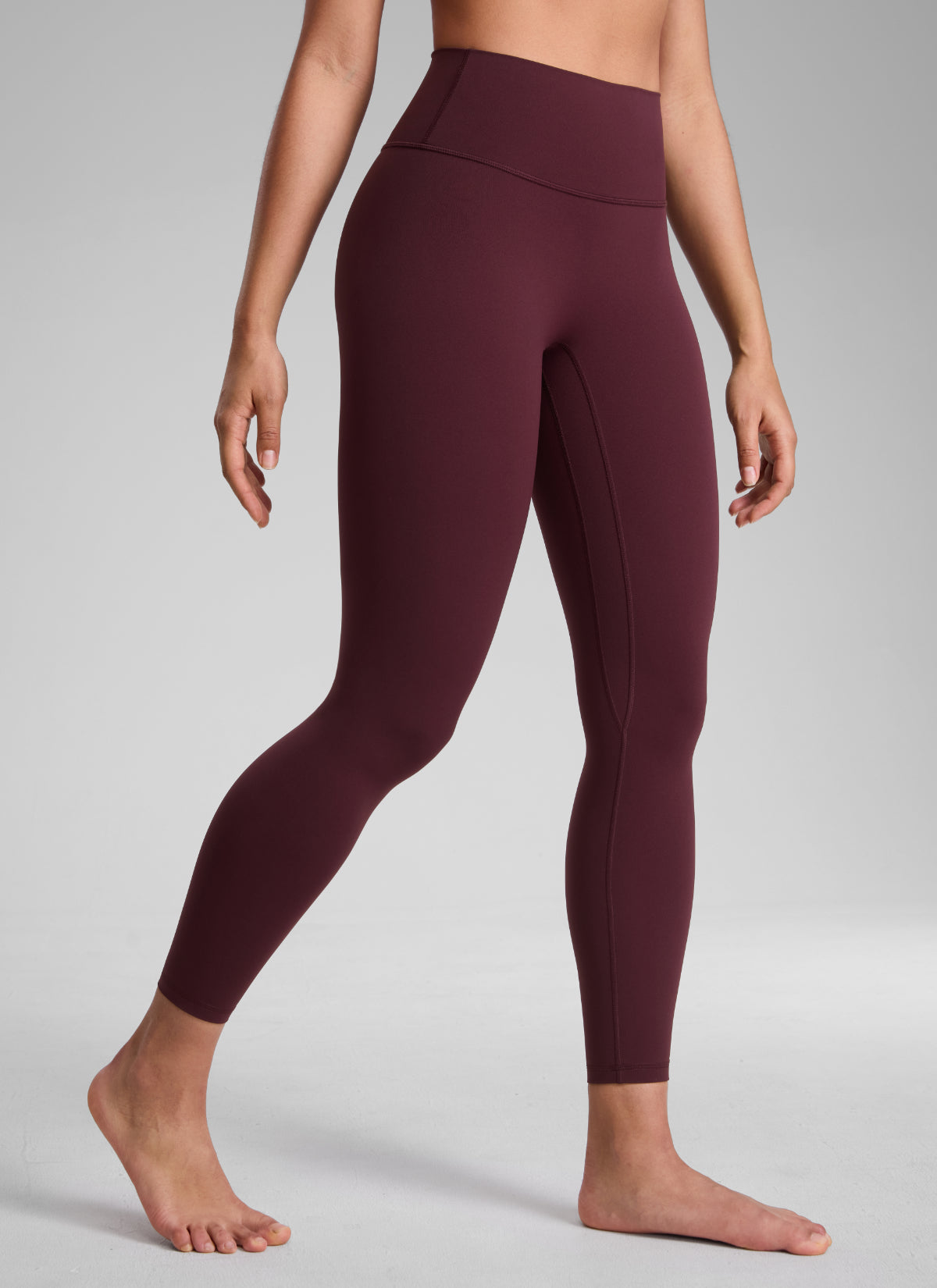 טייץ מחטב 25" SculptAir ללא תפר קדמי - Garnet Red