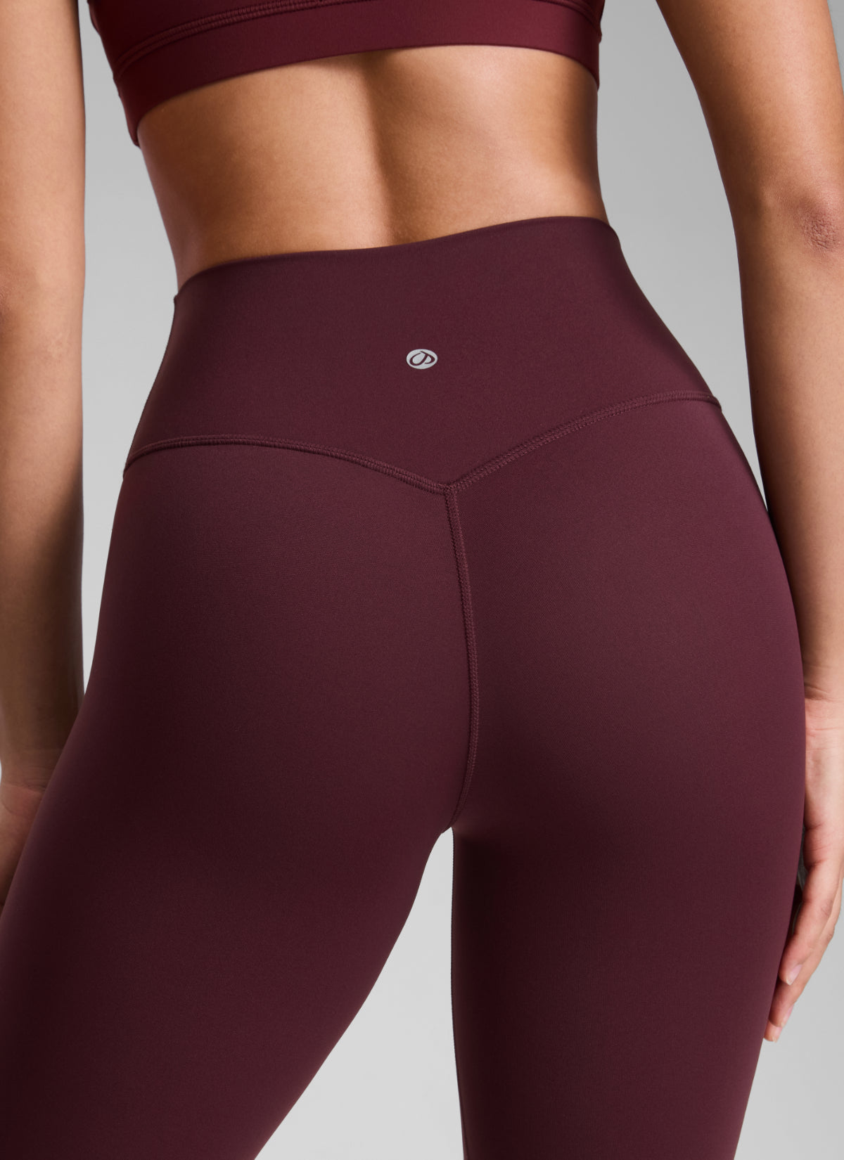 טייץ מחטב 25" SculptAir ללא תפר קדמי - Garnet Red