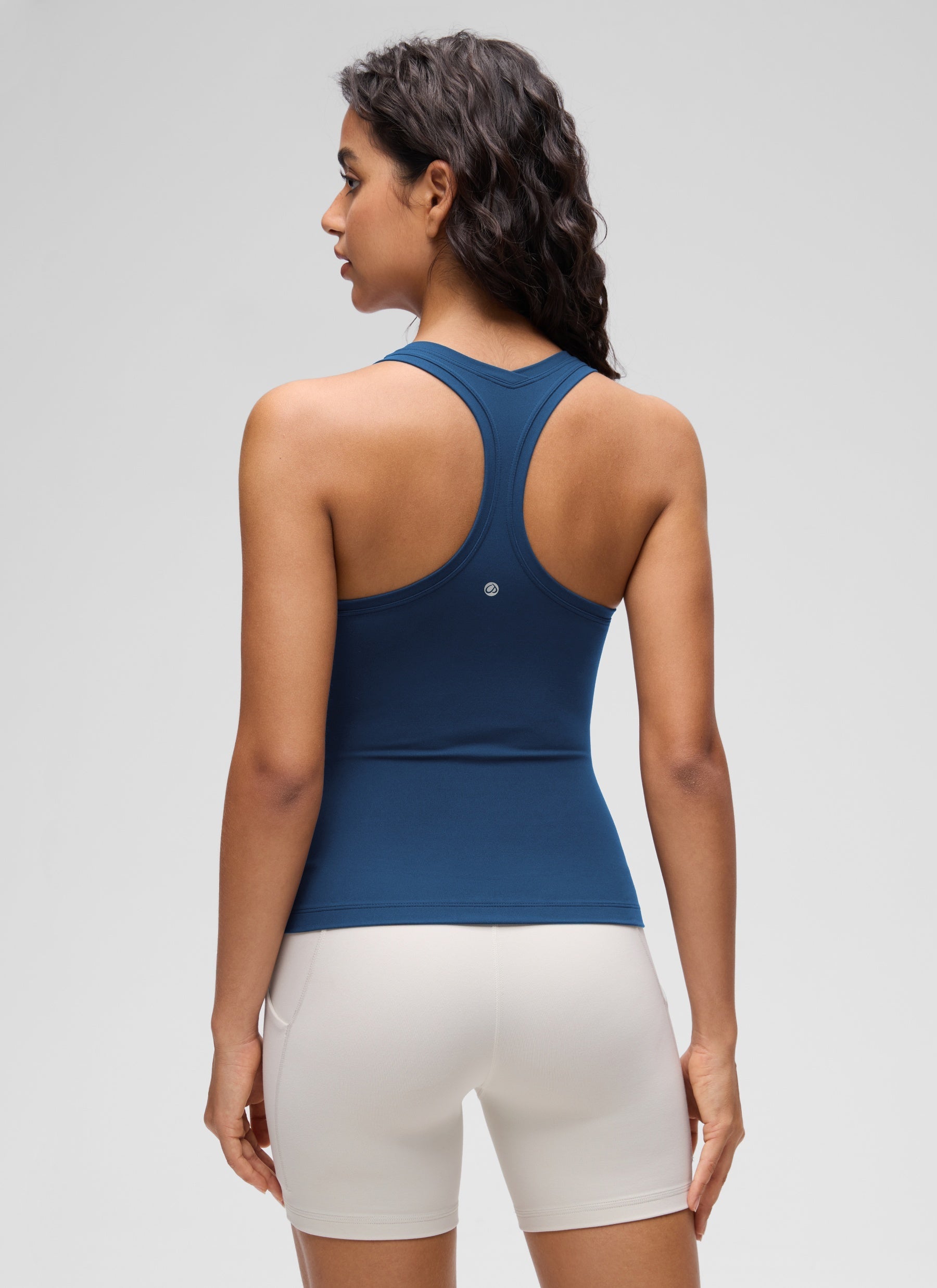 גופיית אימון Butterluxe Crewneck Racerback - French Navy