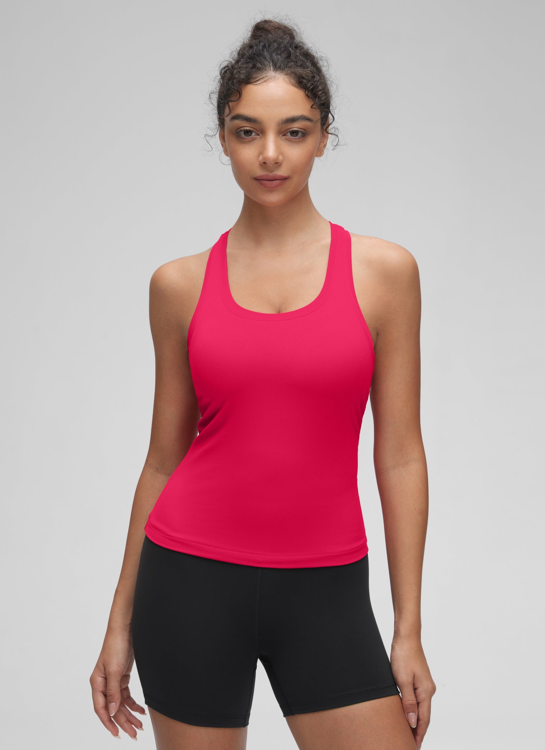 גופיית אימון Butterluxe Crewneck Racerback - Viva Magenta