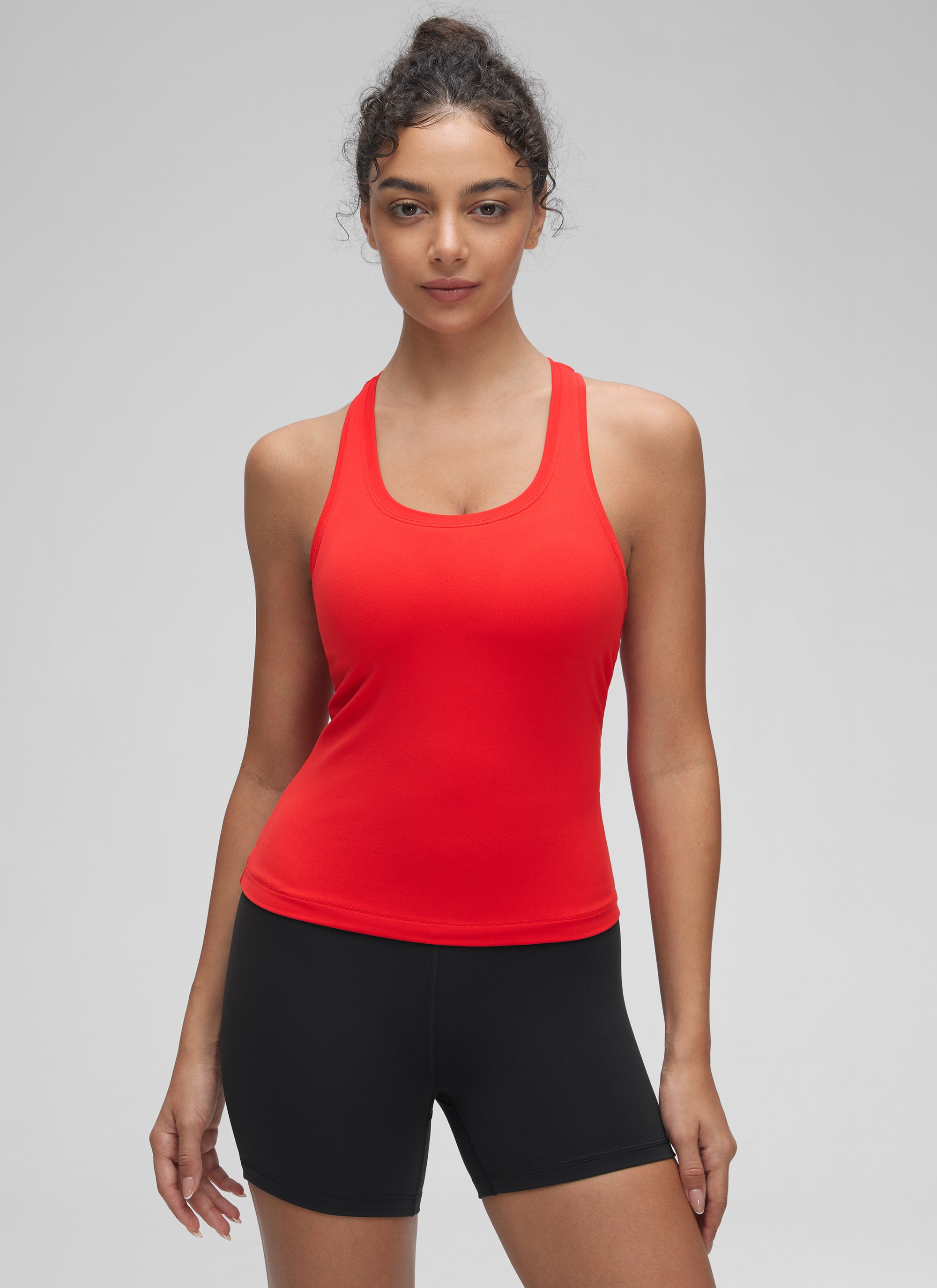 גופיית אימון Butterluxe Crewneck Racerback - Deep Red