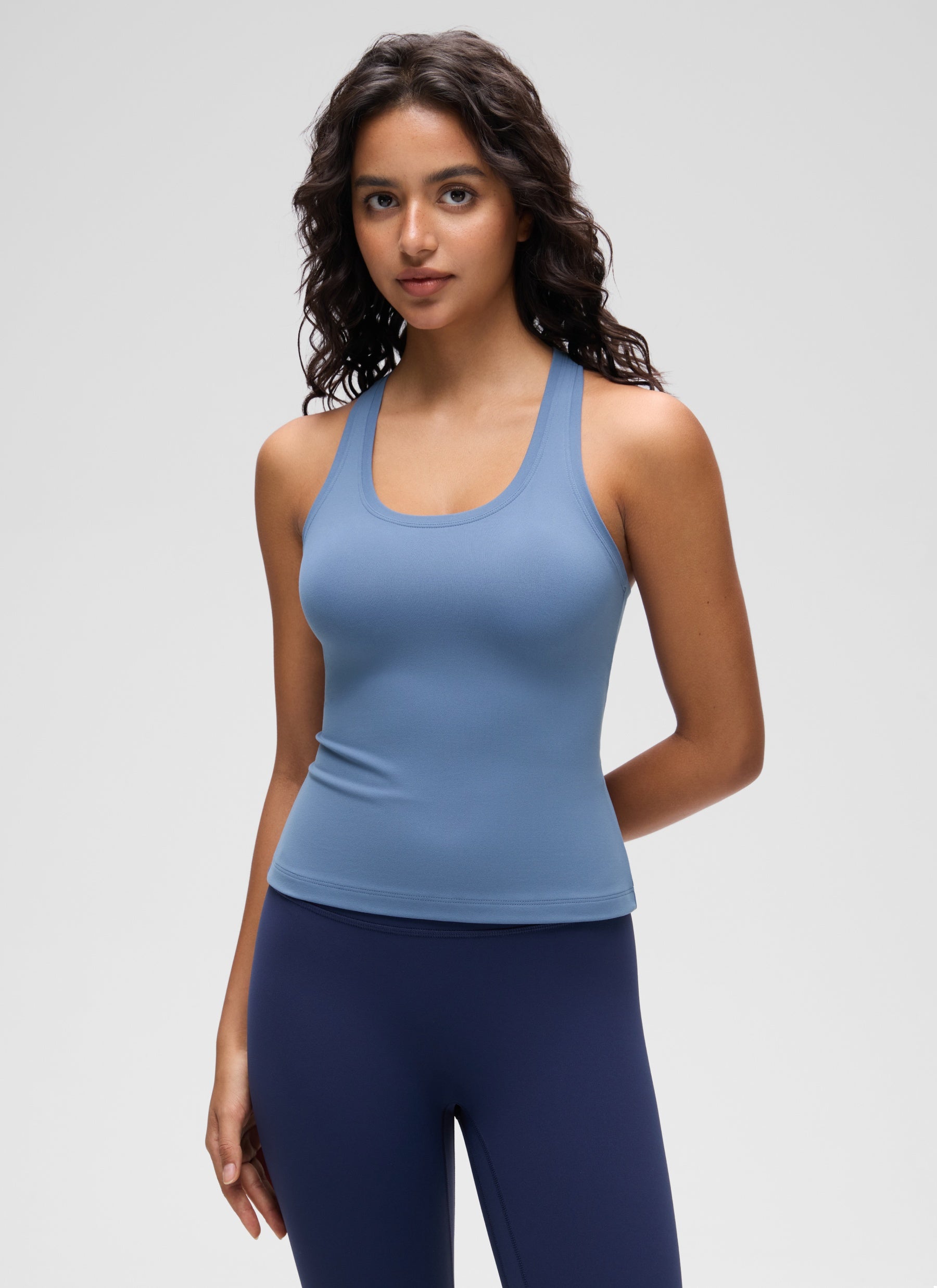 גופיית אימון Butterluxe Crewneck Racerback - Oasis Blue