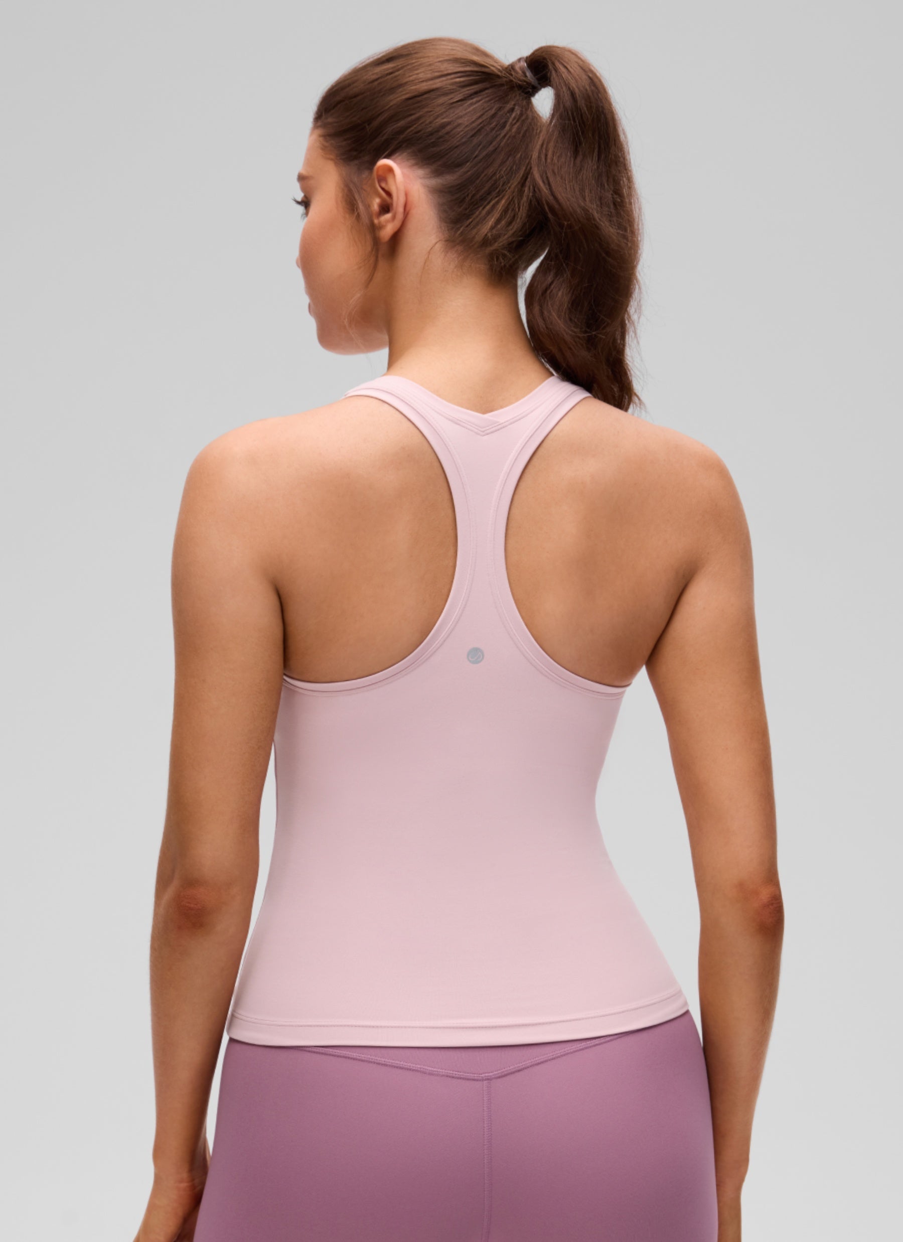 גופיית אימון Butterluxe Crewneck Racerback - Pink Haze