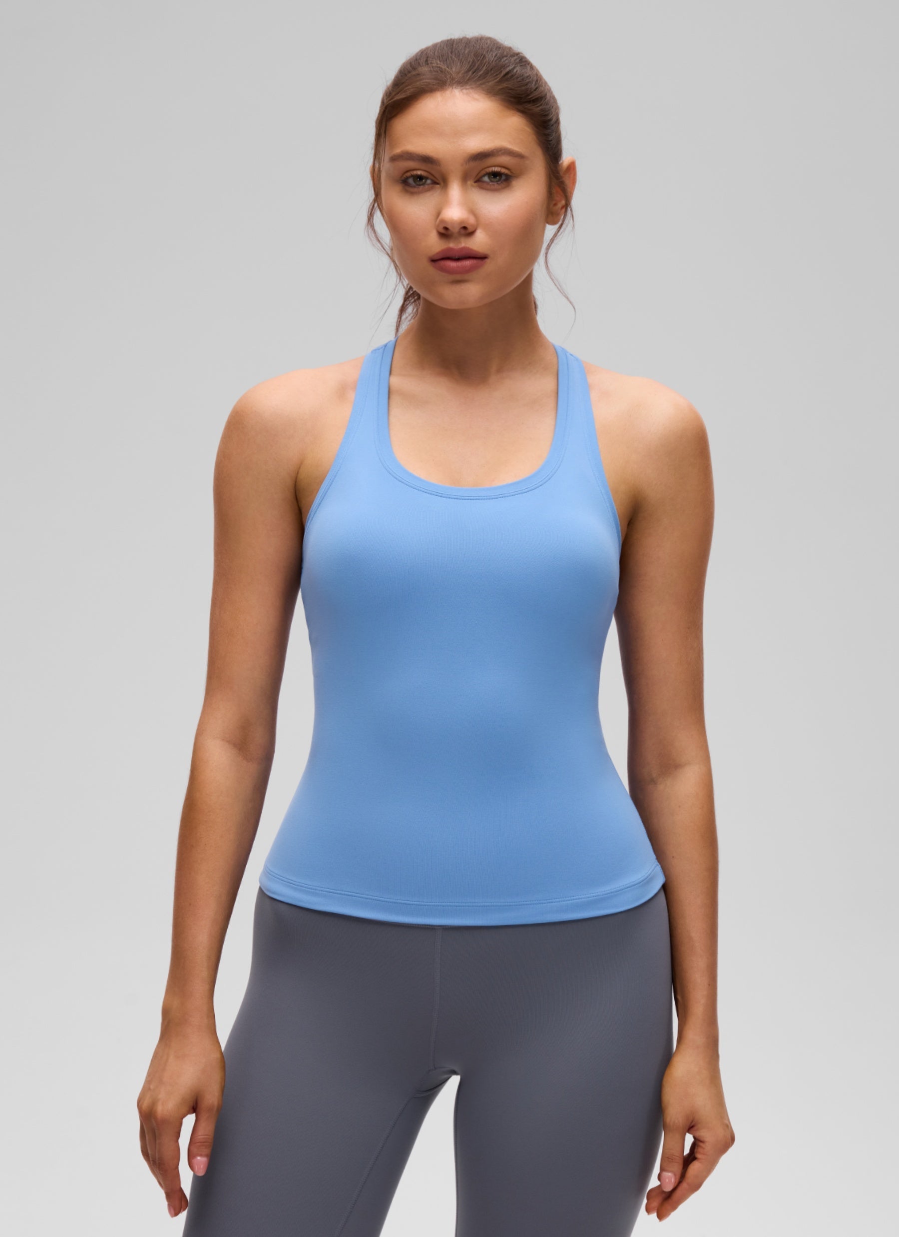 גופיית אימון Butterluxe Crewneck Racerback - Party Blue