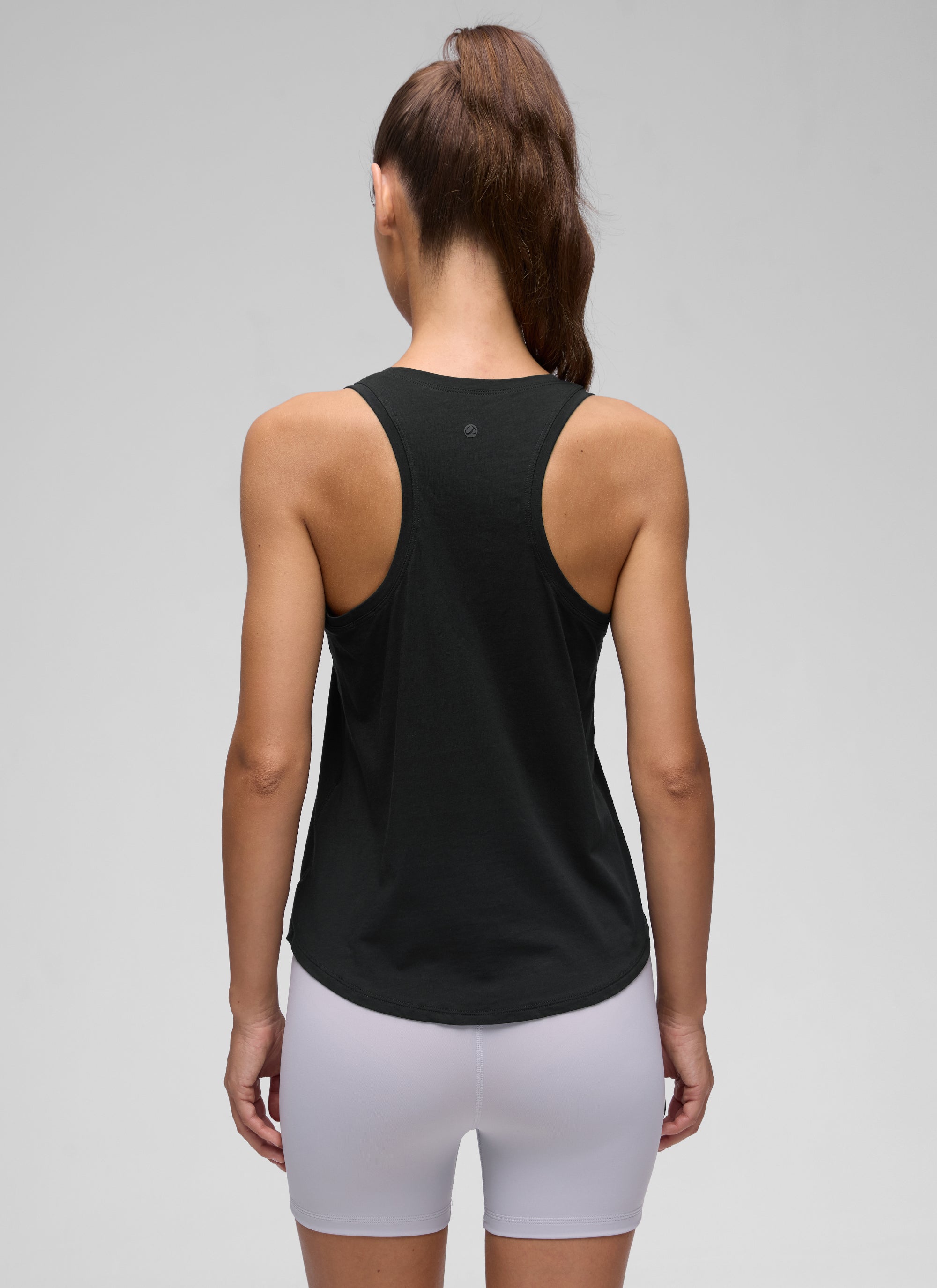גופיית אימון Pima Hip-Length - שחור