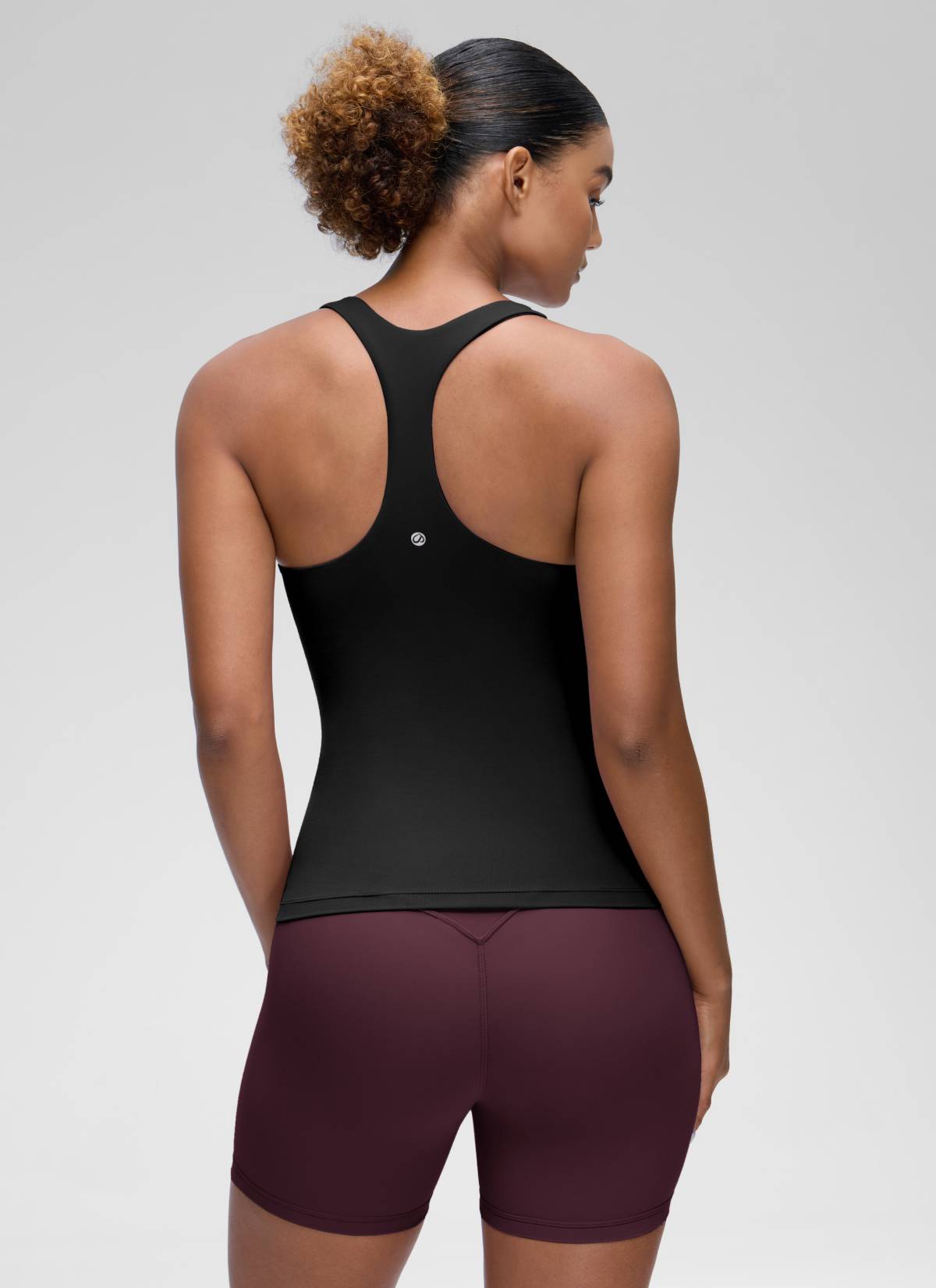 גופייה עם חזייה פנימית Butterluxe Racerback - שחור