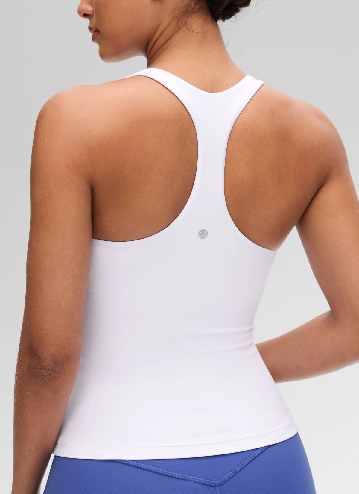 גופייה עם חזייה פנימית Butterluxe Racerback - לבן