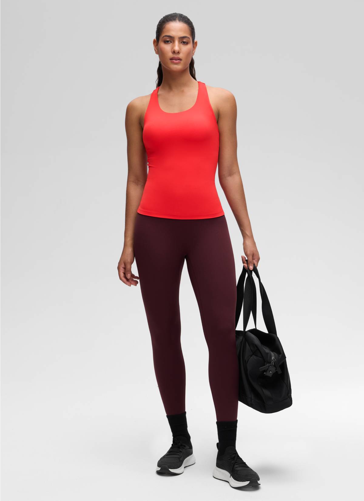 גופייה עם חזייה פנימית Butterluxe Racerback - Deep Red