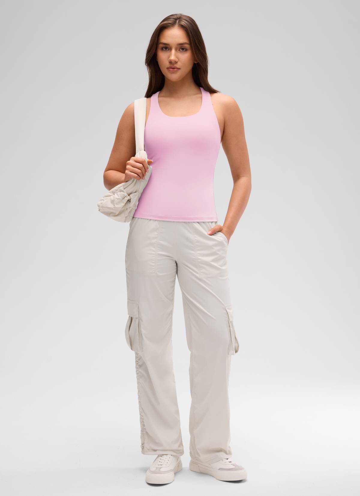 גופייה עם חזייה פנימית Butterluxe Racerback - Pink Peony