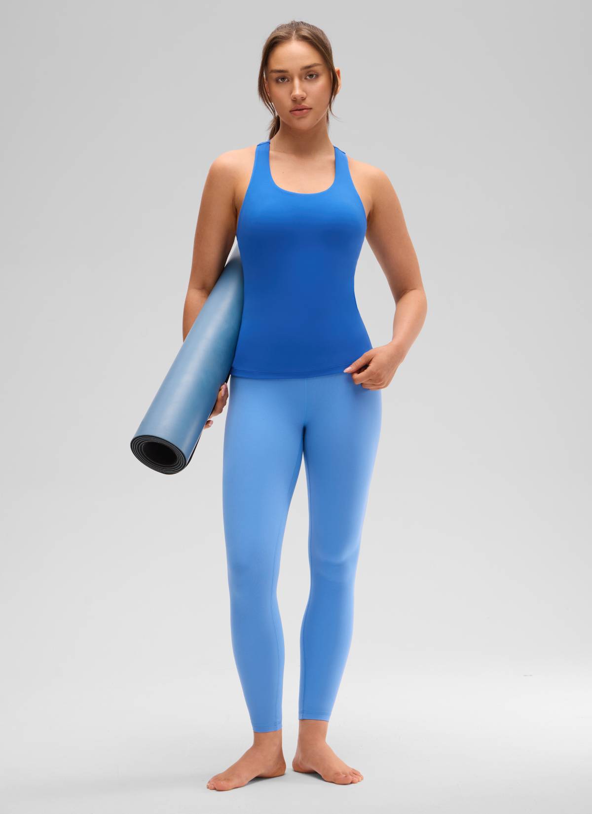 גופייה עם חזייה פנימית Butterluxe Racerback - Sparkle Blue