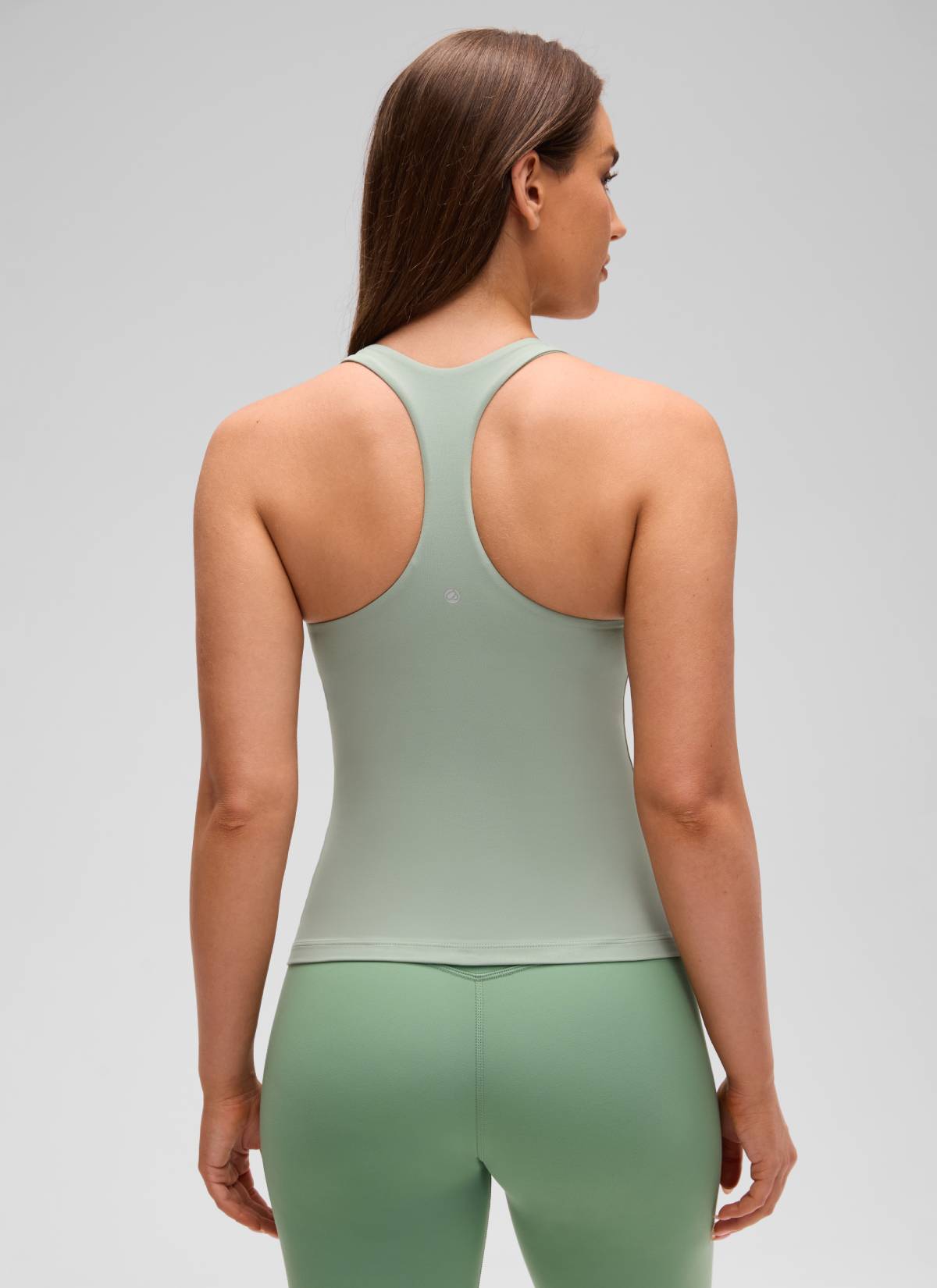 גופייה עם חזייה פנימית Butterluxe Racerback - Green Palm
